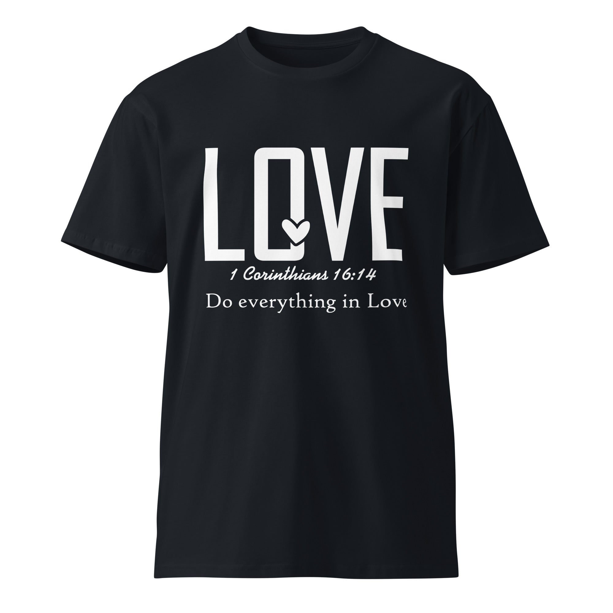 Love Faith Inspirational Premium Unisex Cotton T-Shirt | Gallory Hive