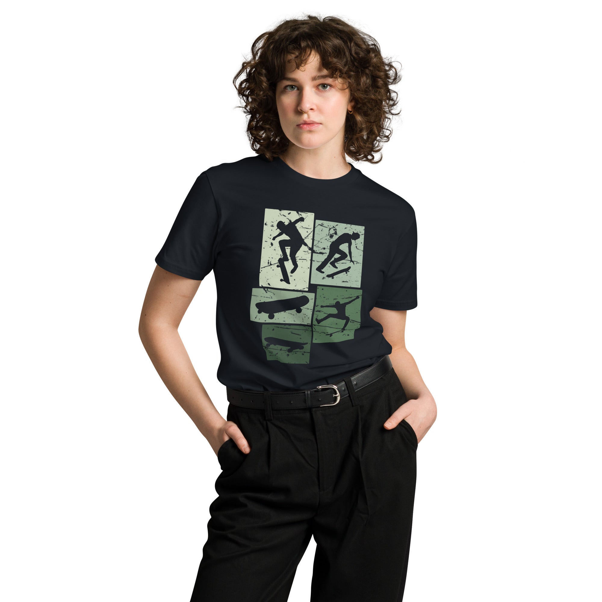 Vintage Skateboarding Cotton Premium T-Shirt | Gallory Hive