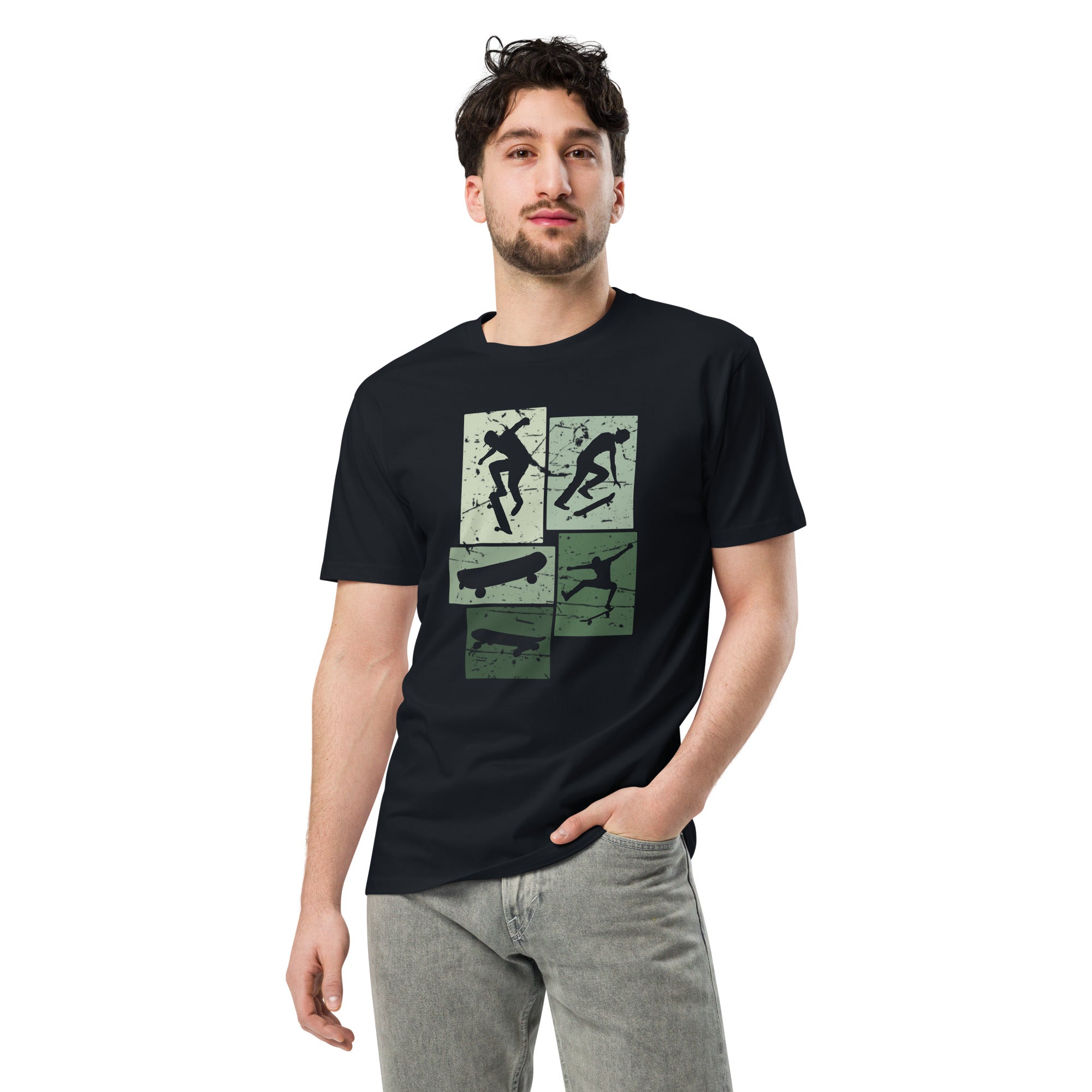 Vintage Skateboarding Cotton Premium T-Shirt | Gallory Hive
