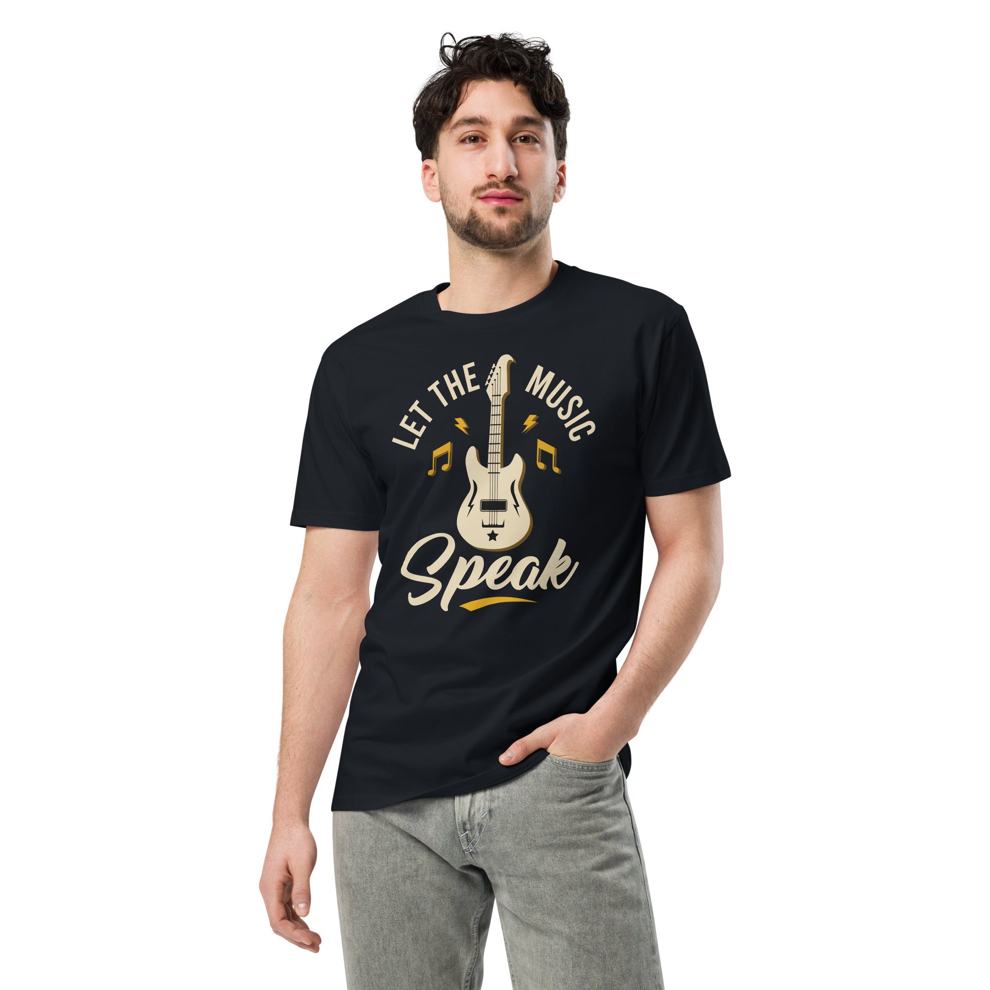 Let the Music Speak Guitar T-Shirt | Gallory Hive