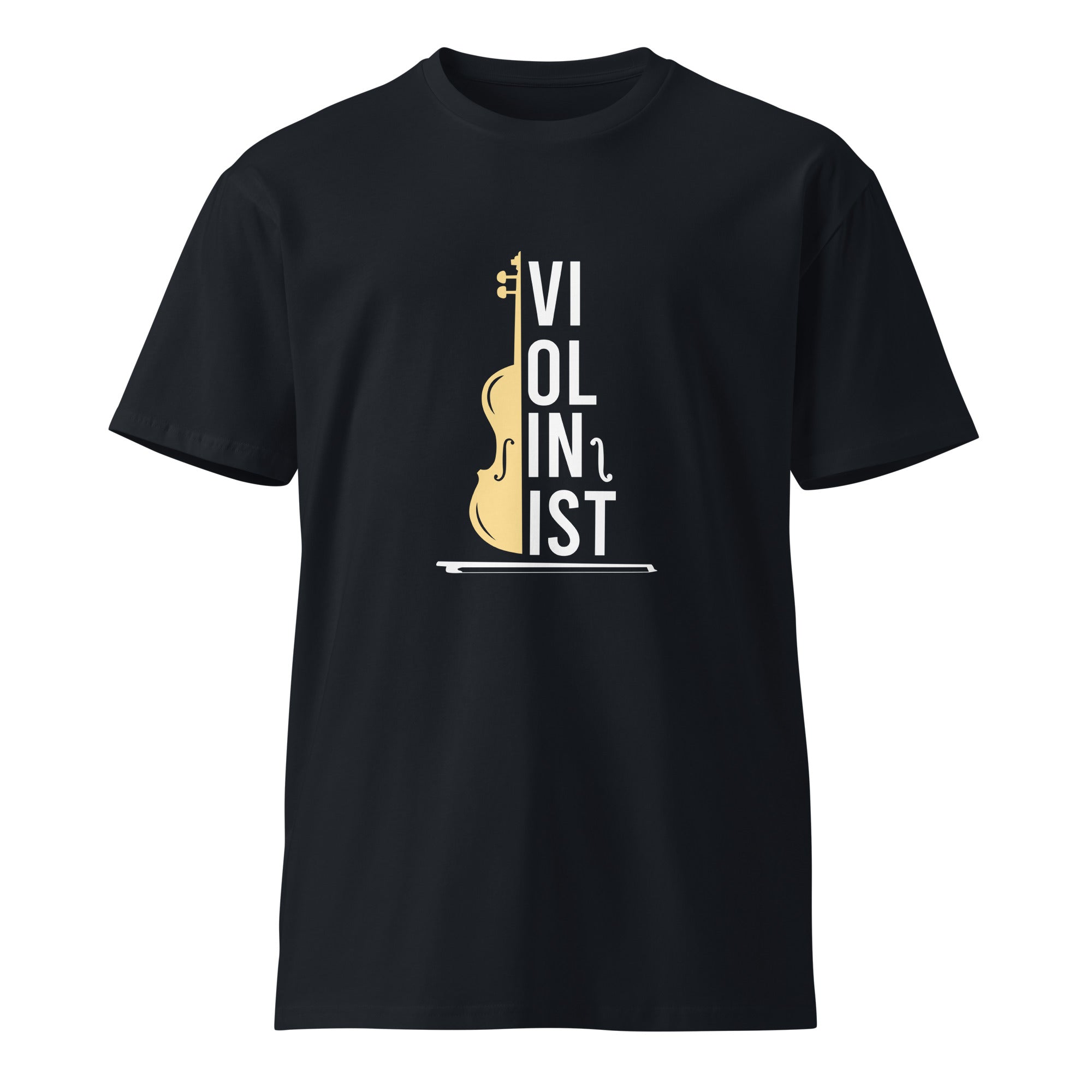 Minimal Violin Silhouette Music T-Shirt | Gallory Hive