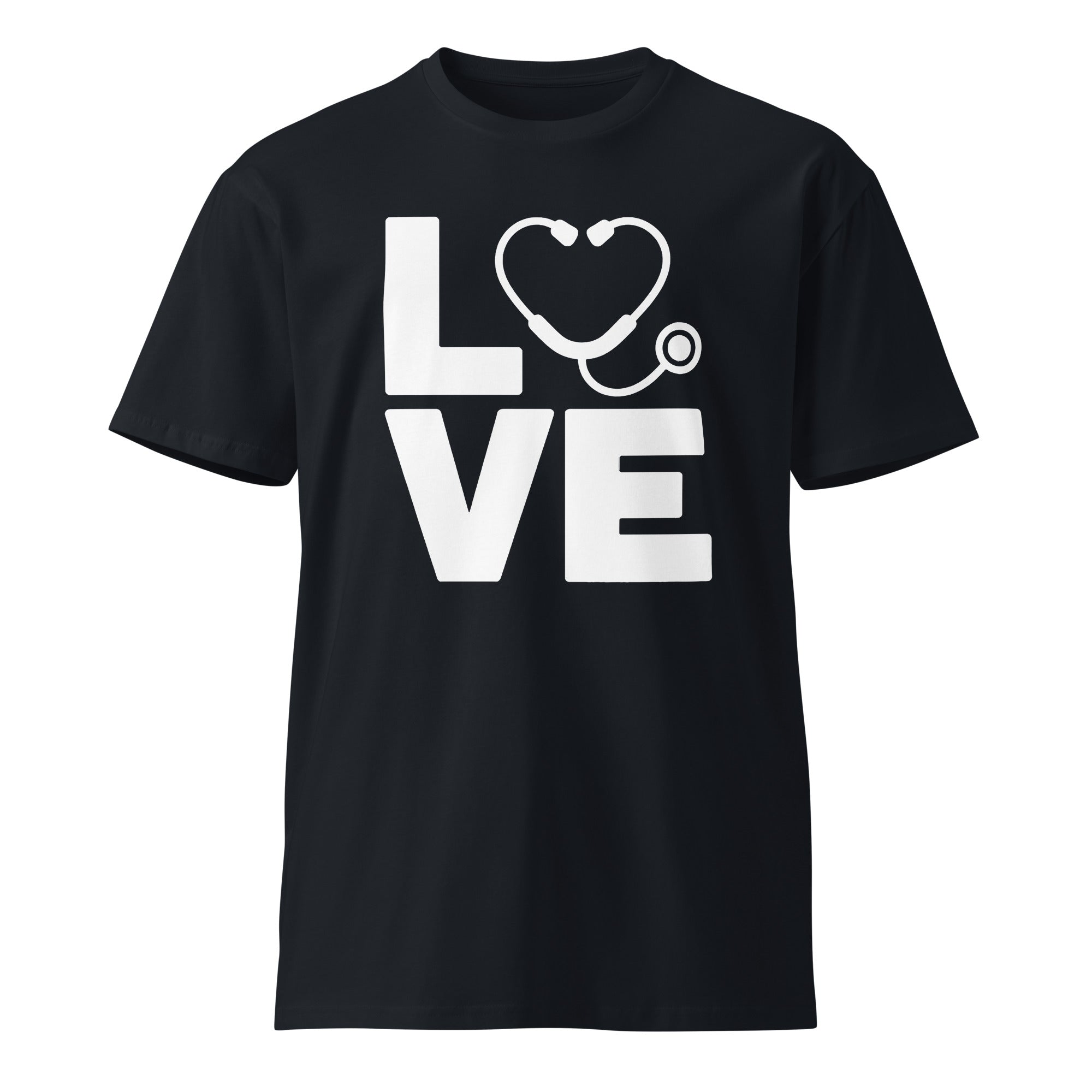 Love Stethoscope Graphic Unisex Premium T-Shirt | Gallory Hive