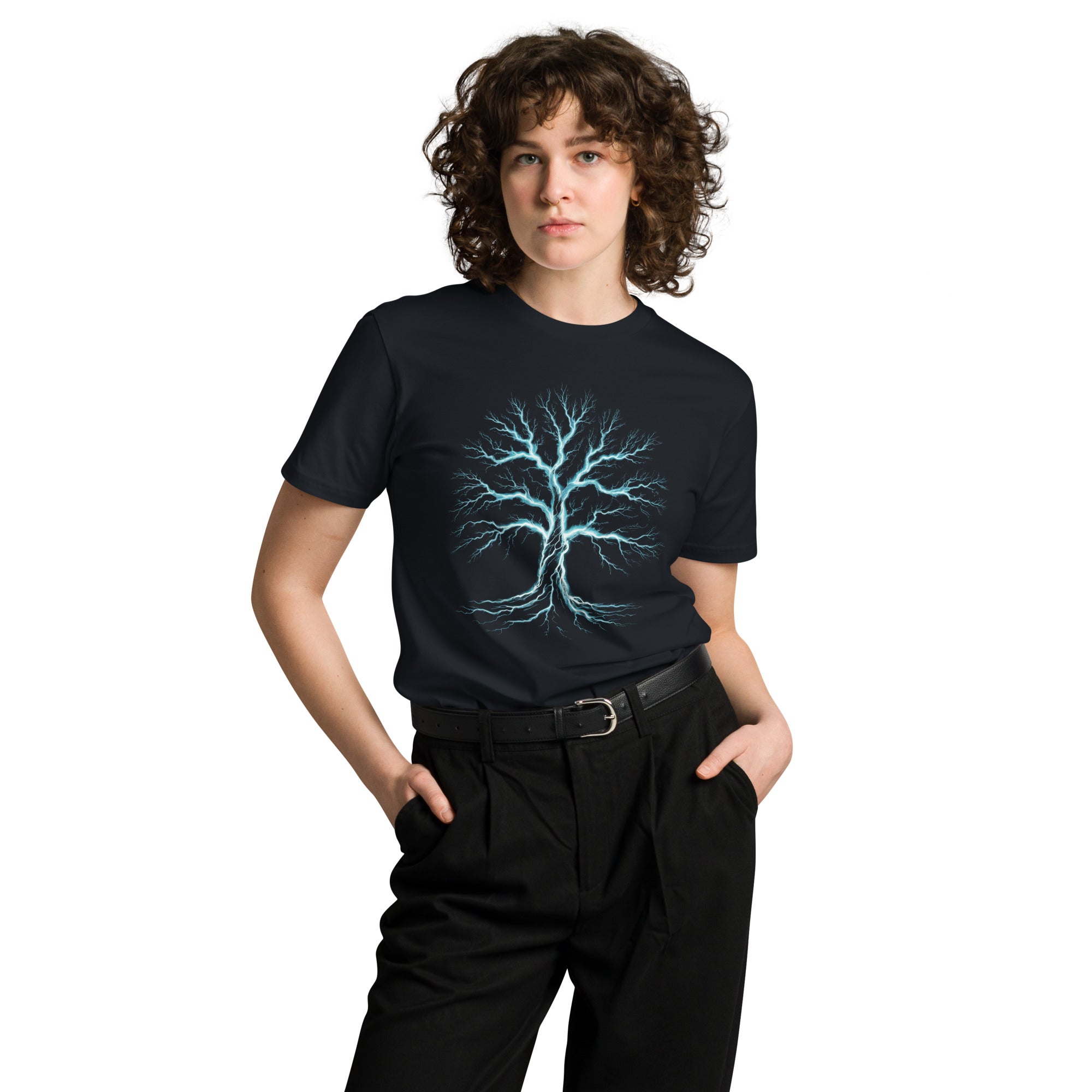 Glowing Mystic Tree of Life Graphic Unisex Premium T-shirt | Gallory Hive