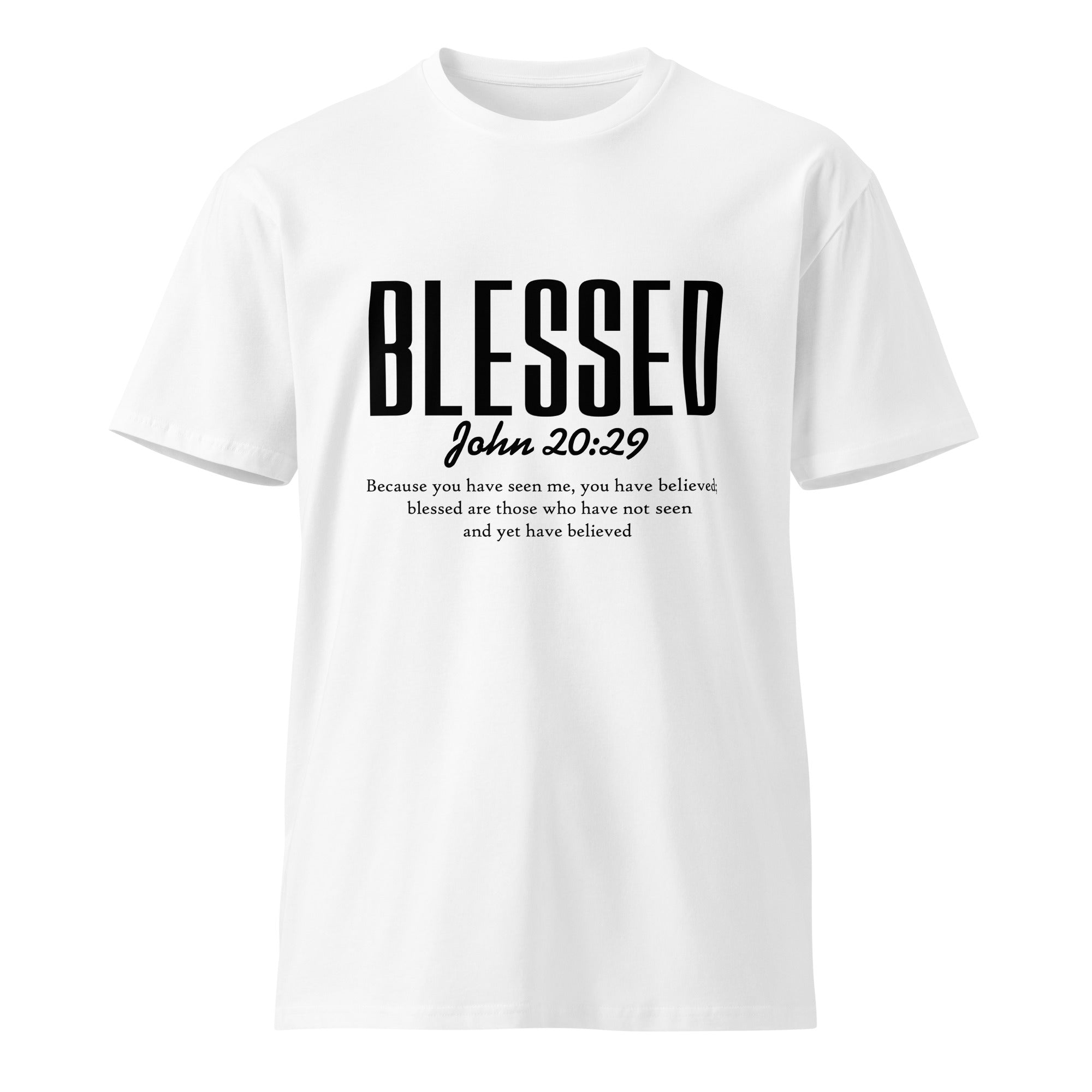 Blessed Faith Inspirational Unisex Premium Cotton T-Shirt | Gallory Hive