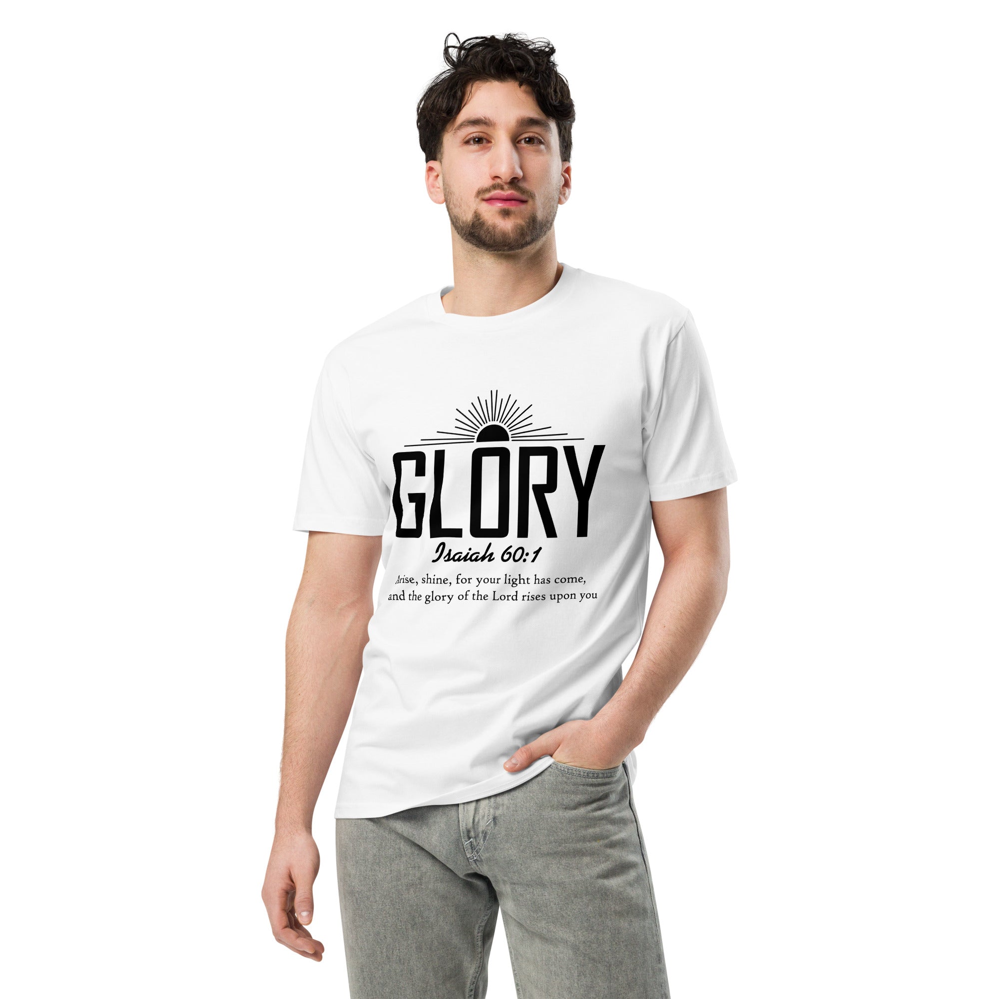 Glory Faith Inspirational Premium Unisex Cotton T-Shirt | Gallory Hive
