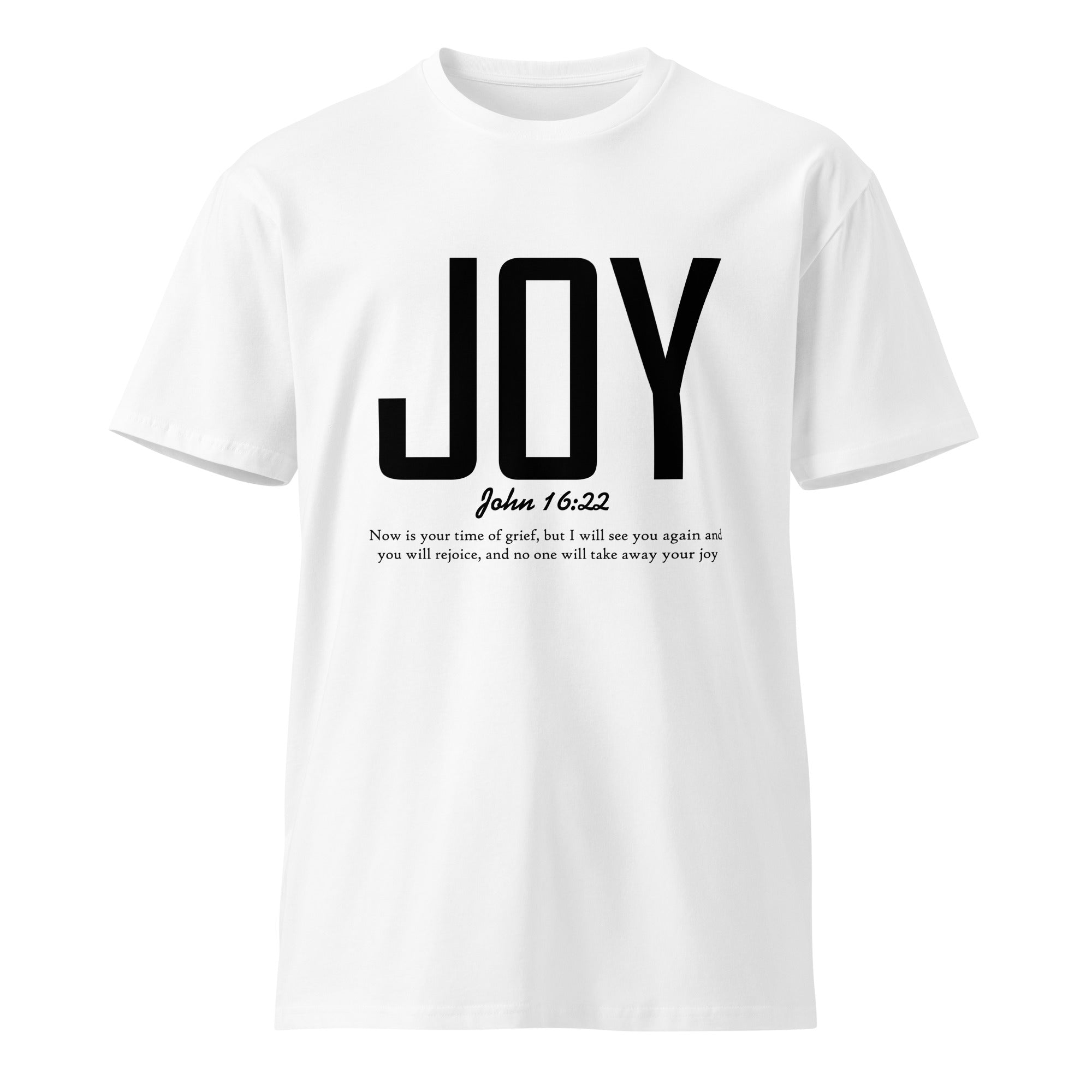 Joy Faith Inspirational Premium Unisex Cotton T-Shirt | Gallory Hive