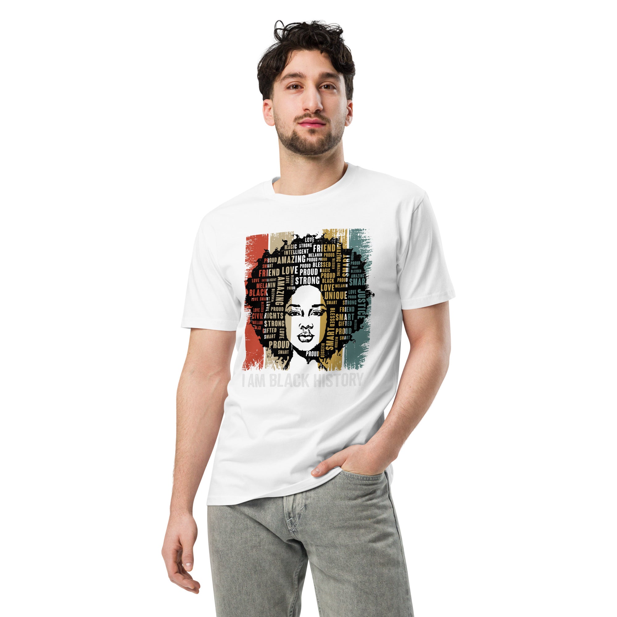 Black History Pride Premium Unisex Cotton T-Shirt | Gallory Hive