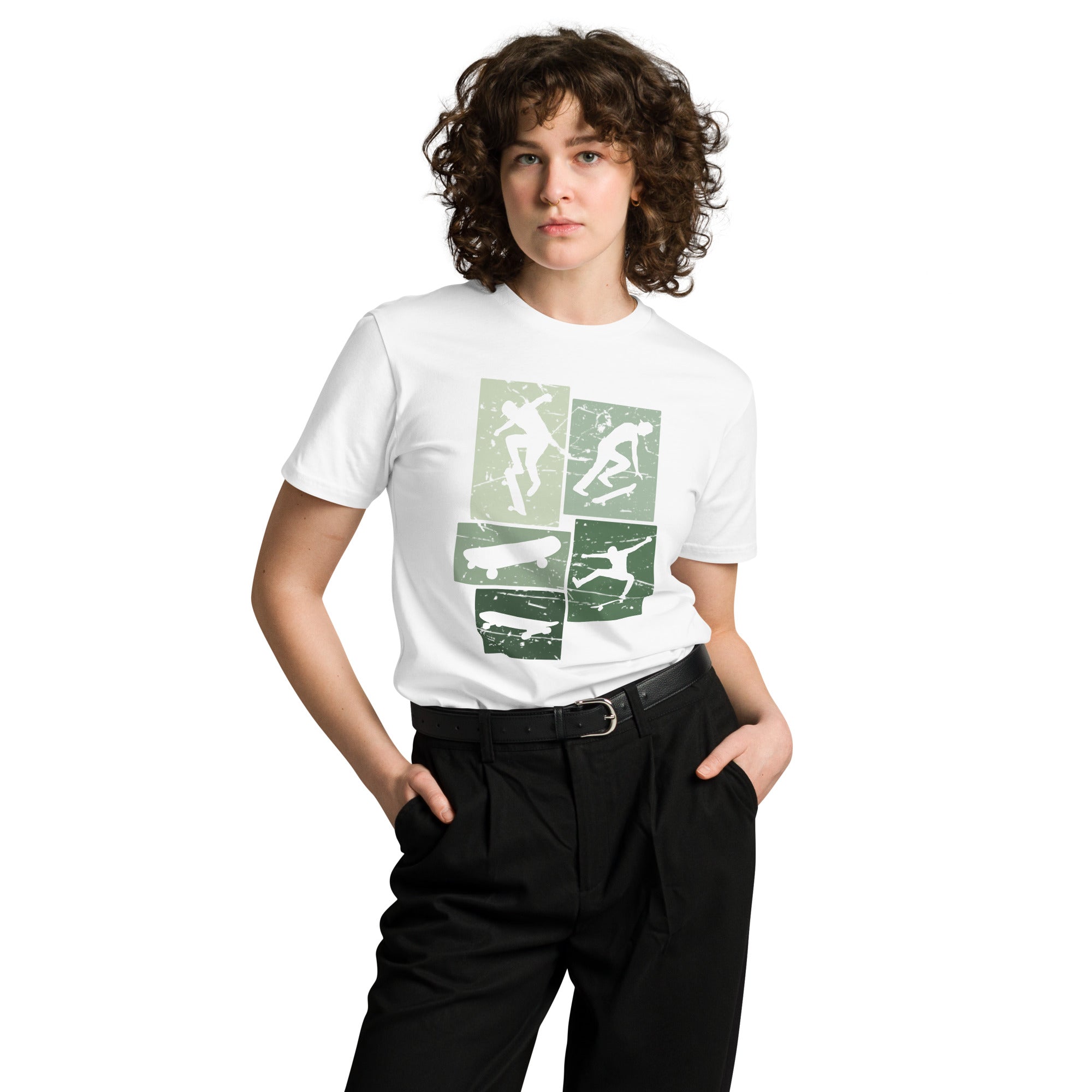 Vintage Skateboarding Cotton Premium T-Shirt | Gallory Hive