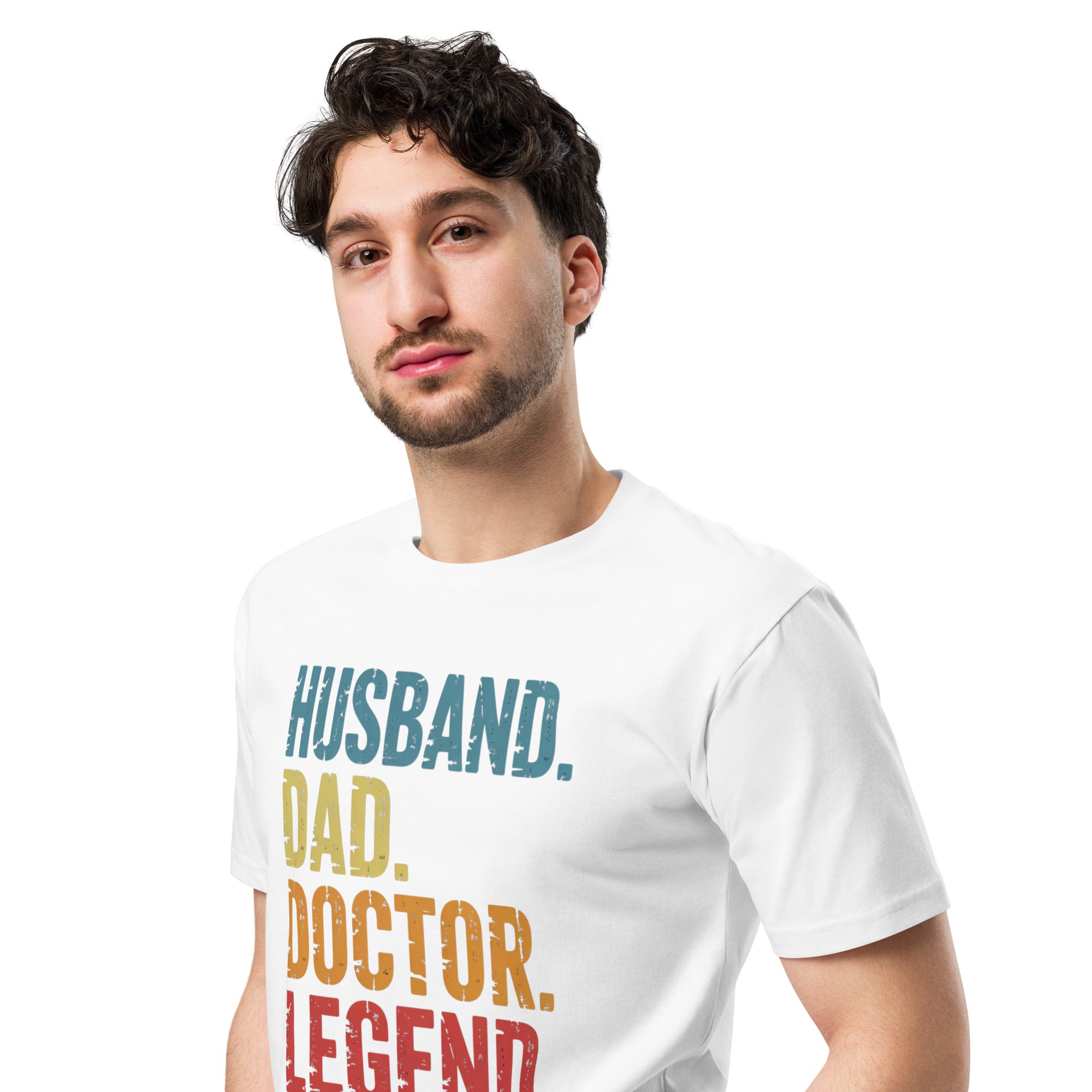 Husband Dad Doctor Legend Funny Doctor Unisex Premium T-Shirt | Gallory Hive