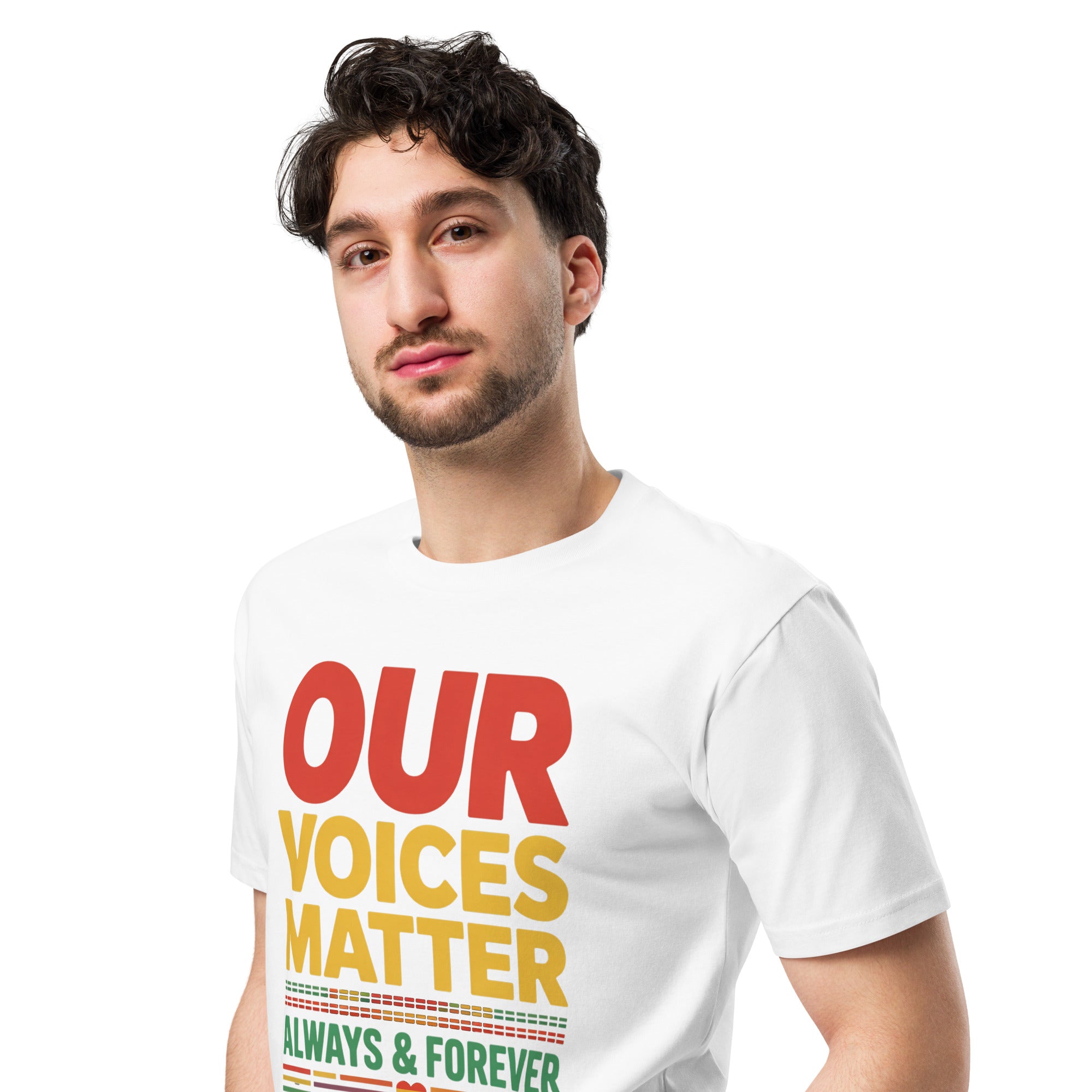 Our Voices Matter Always & Forever Pride Unisex Premium T-shirt | Gallory Hive