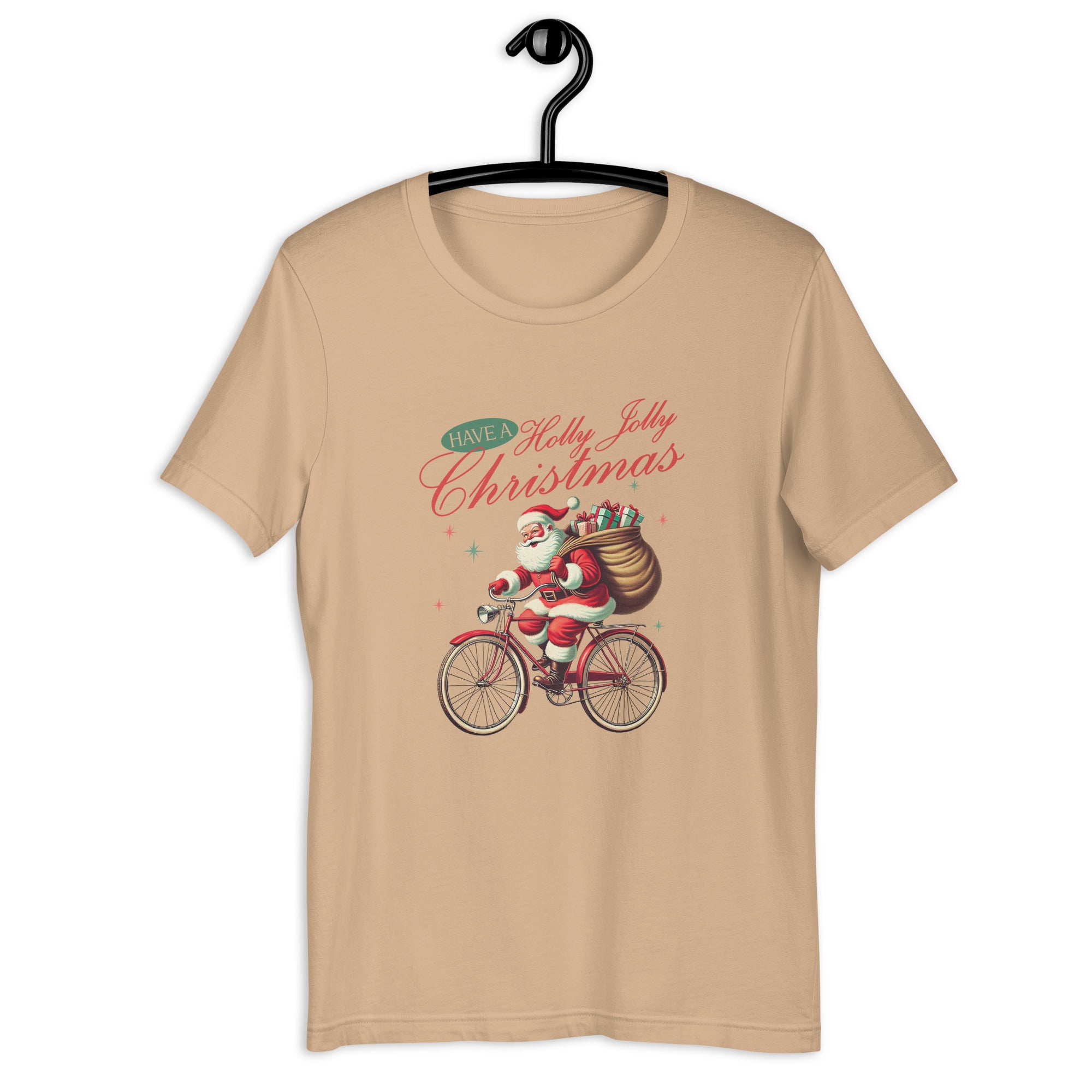 Retro Christmas Santa Bike T-Shirt | Gallory Hive