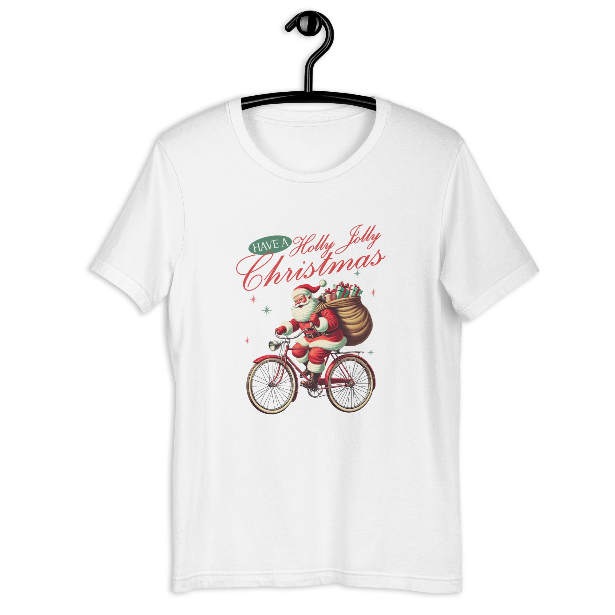 Retro Christmas Santa Bike T-Shirt | Gallory Hive