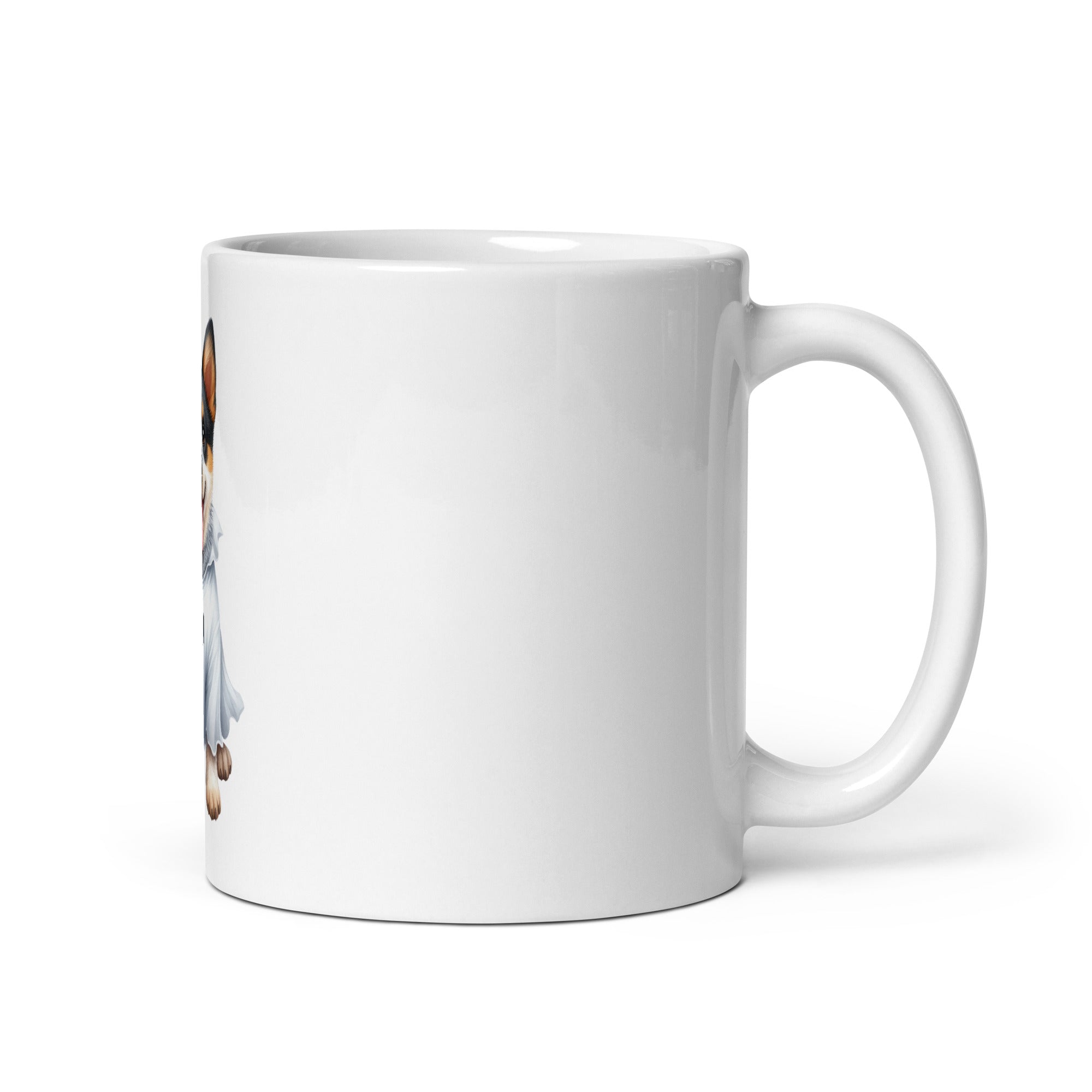 Halloween Dog Mug – Boo-tiful Pup White Glossy Mug | Gallory Hive