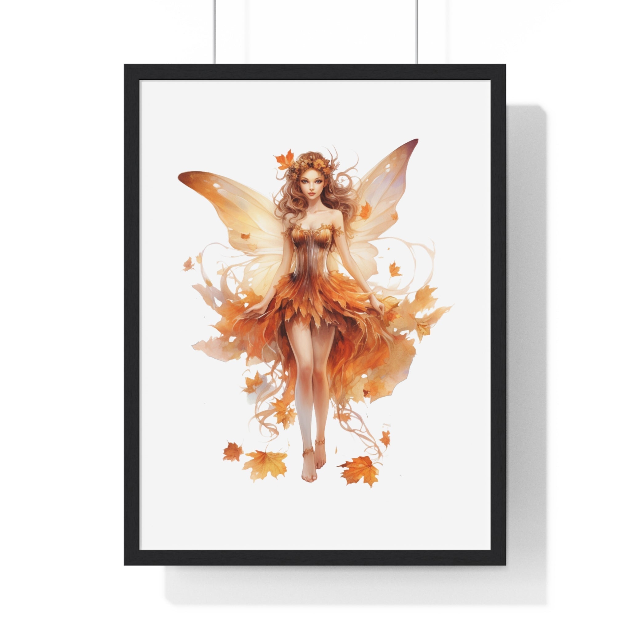 Autumn Leaf Fairy Wall Art – Enchanted Woodland Fall Décor