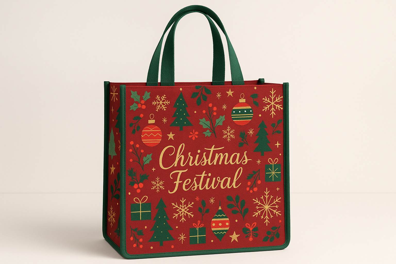 Christmas Festival Bags – Holiday Gift & Shopping Tote