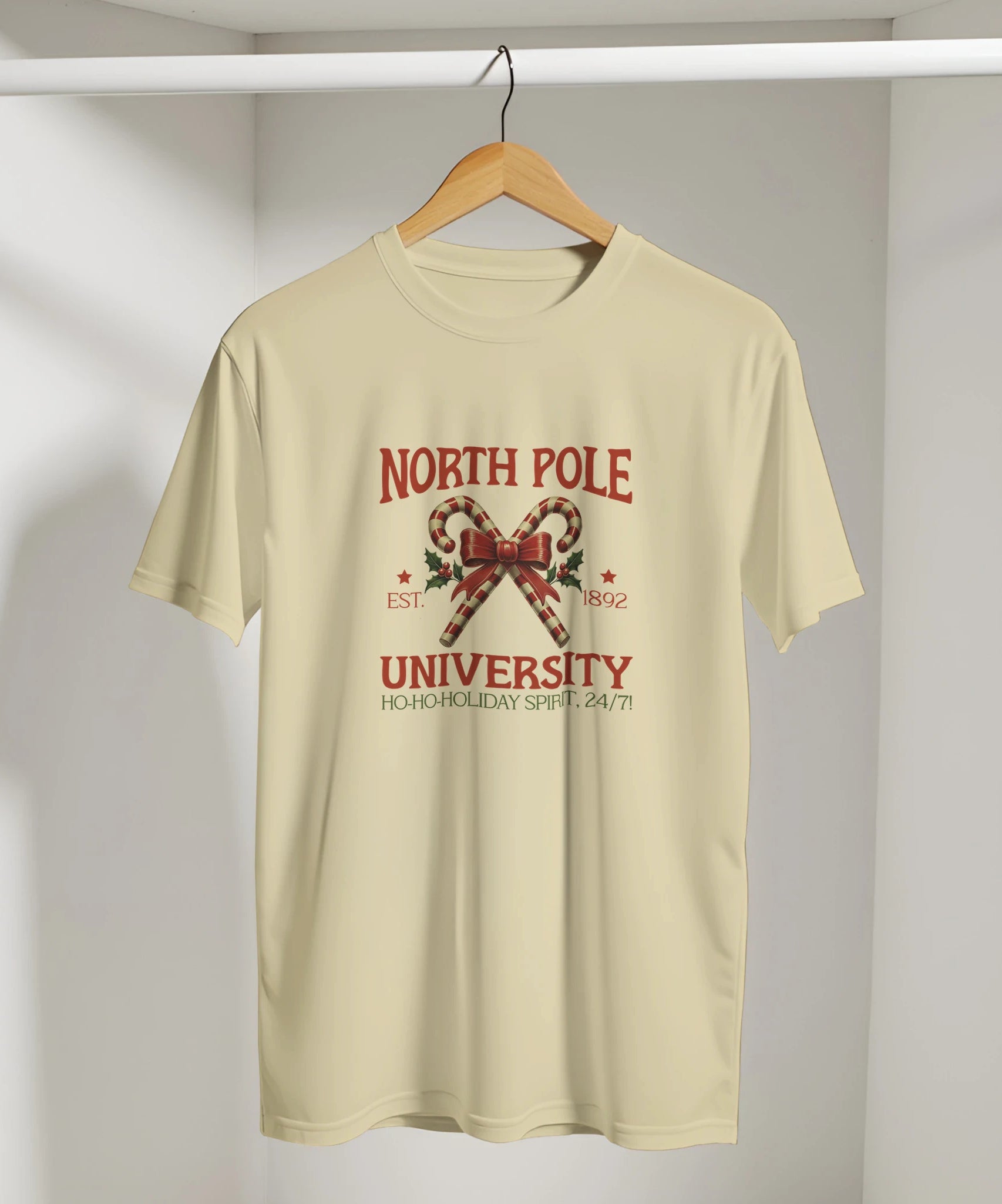 North Pole University Christmas T-Shirt | Gallory Hive