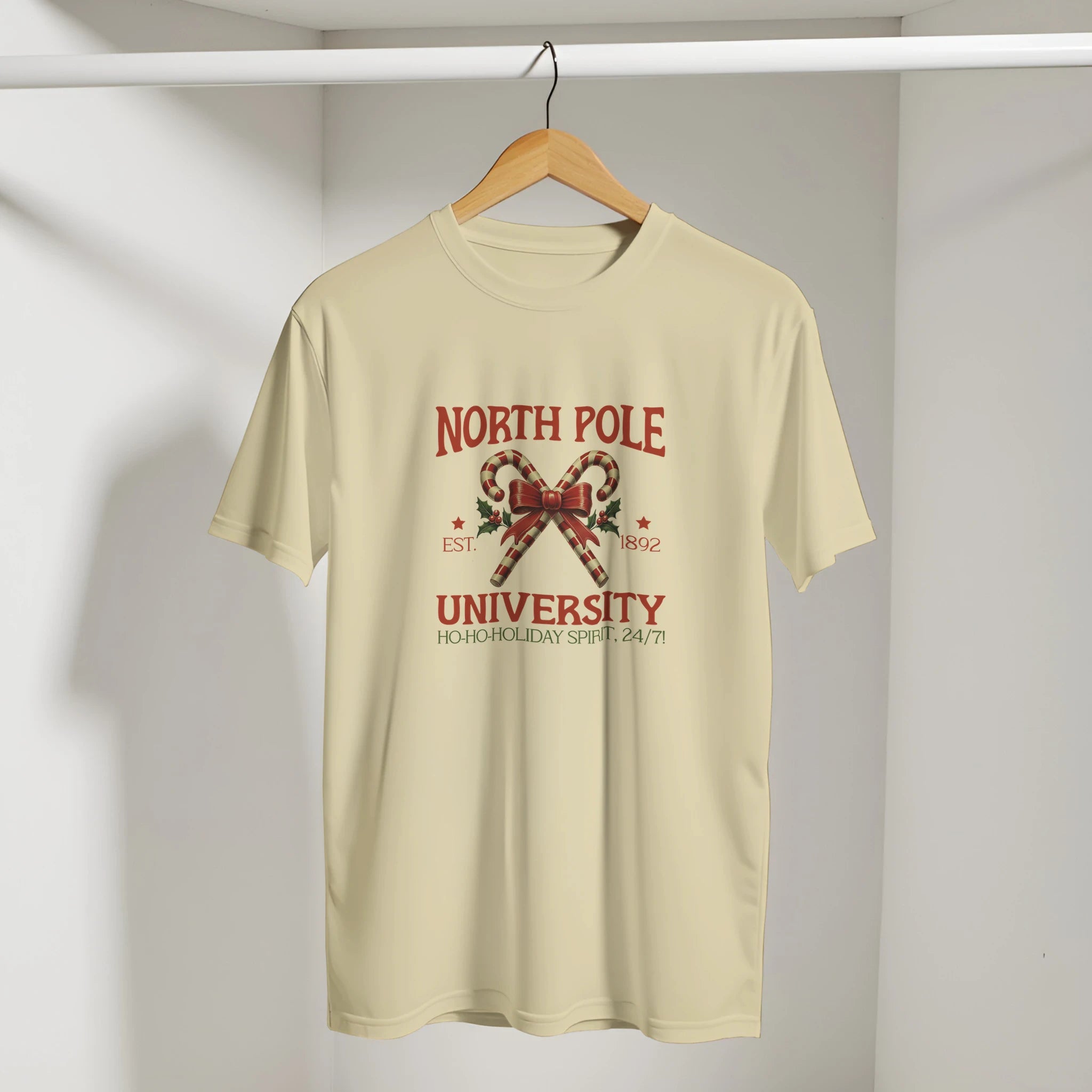 North Pole University Christmas T-Shirt | Gallory Hive