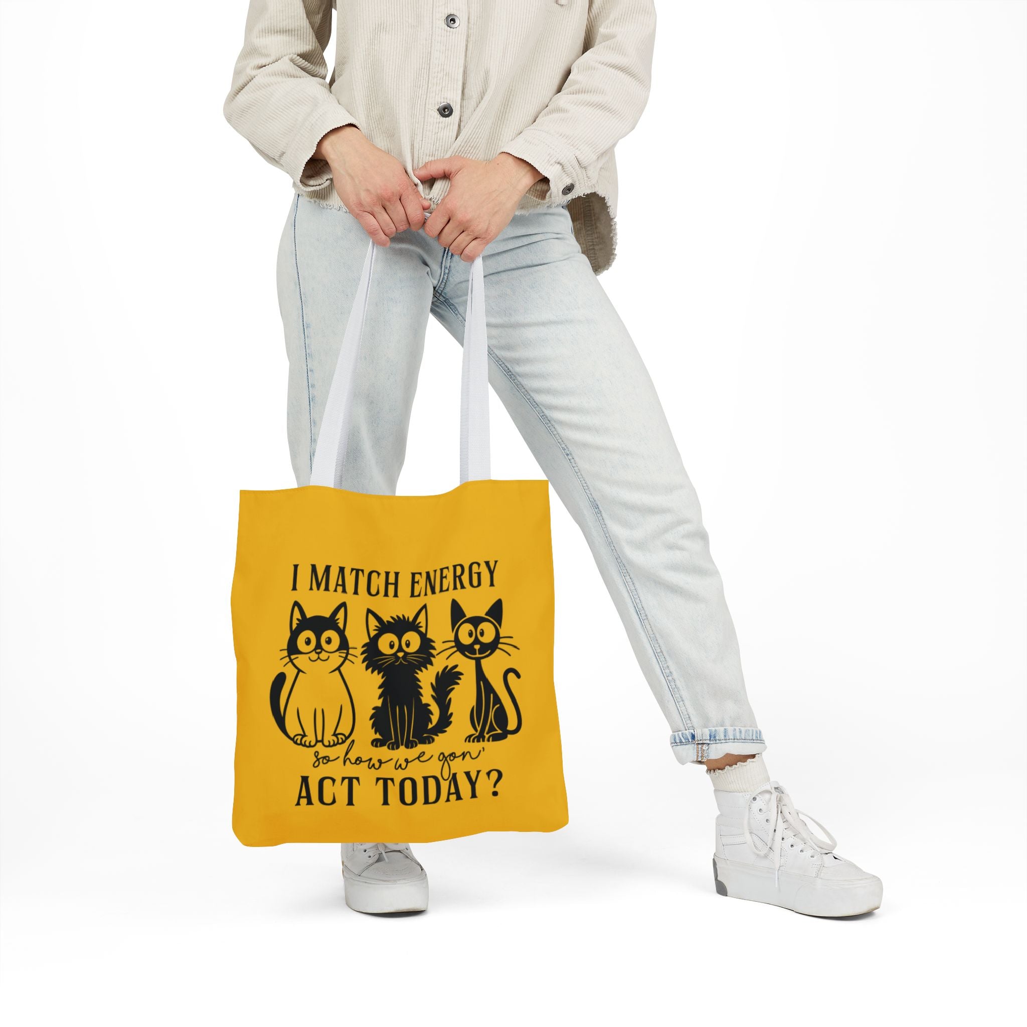 Cute Yellow Canvas Tote – Reusable Bag