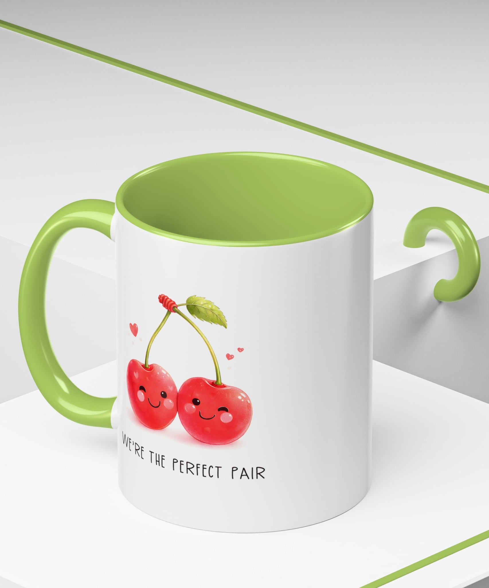 Funny Cherry Couple Ceramic Coffee Mug | Gallory Hive