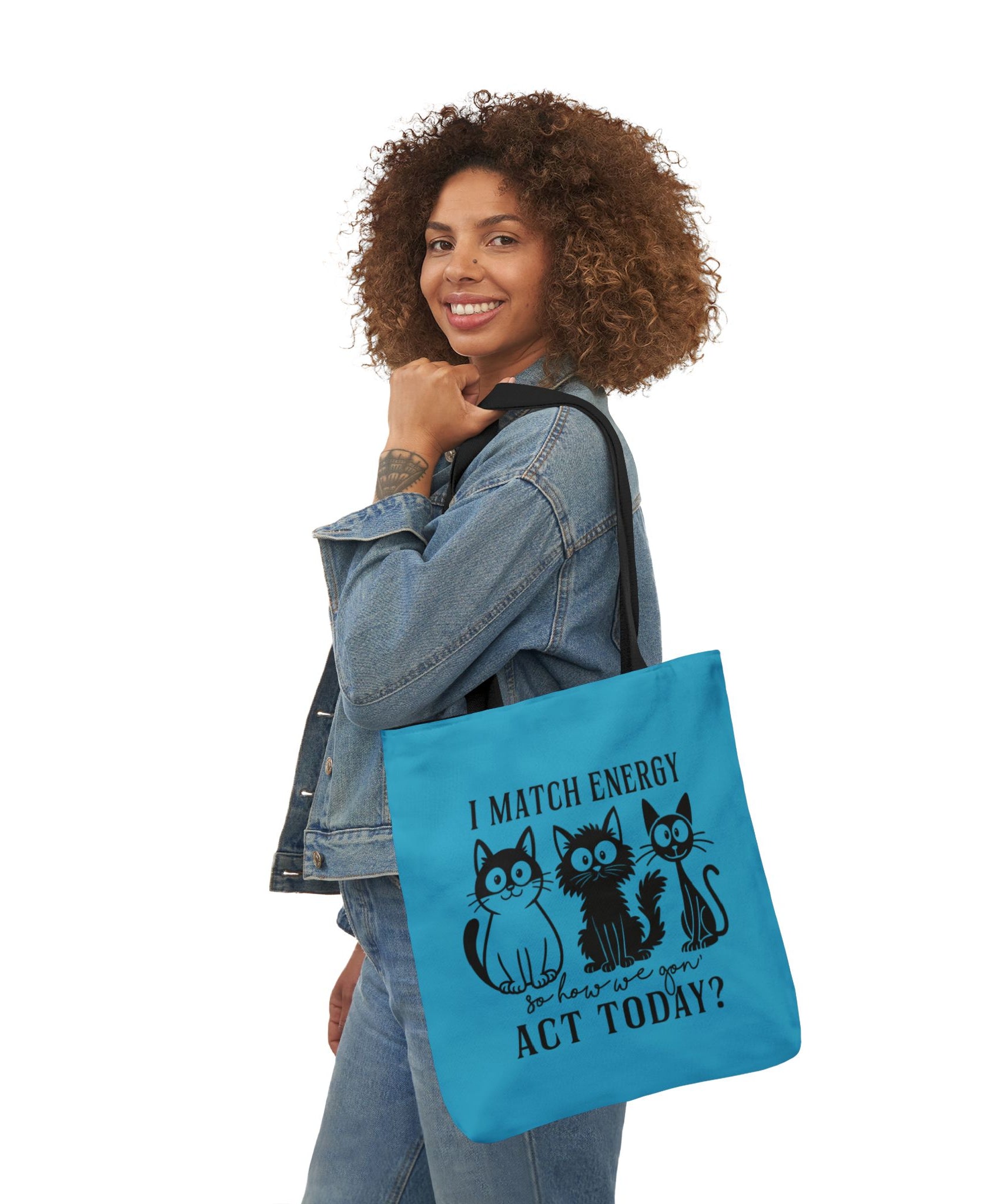 Cute Turquoise Canvas Tote – Reusable Bag