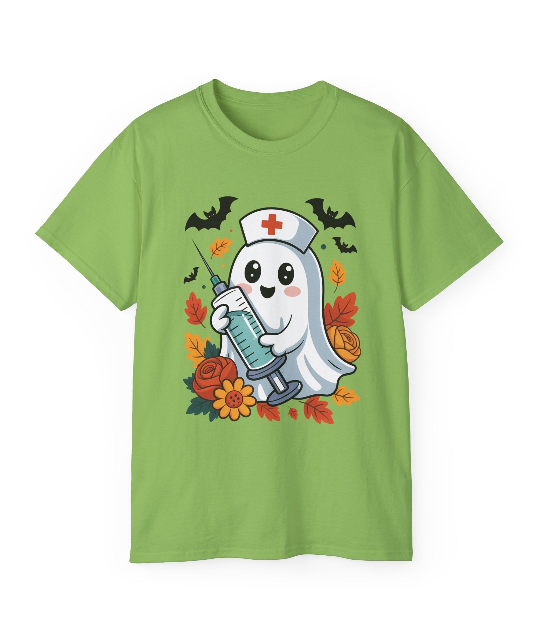 Halloween Nurse Ghost T-Shirt - Spooky Season Style | Gallory Hive