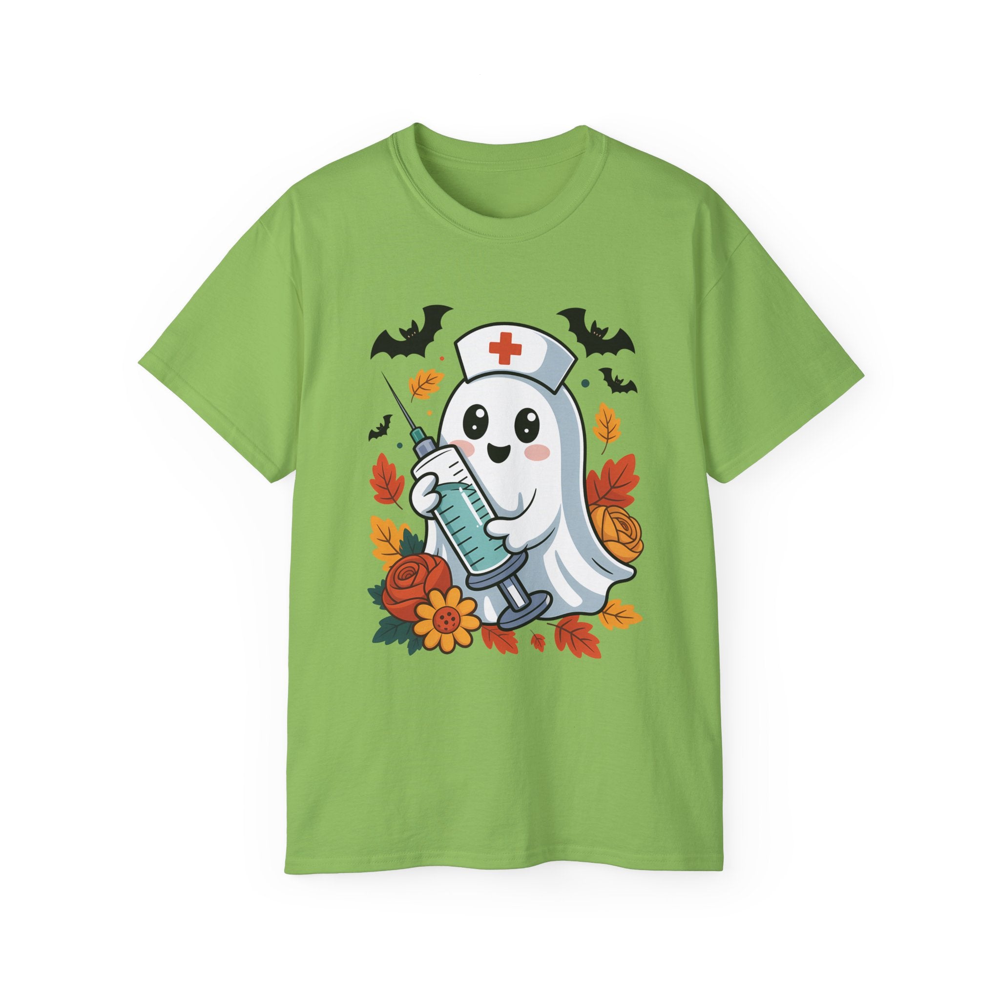 Halloween Nurse Ghost T-Shirt - Spooky Season Style | Gallory Hive