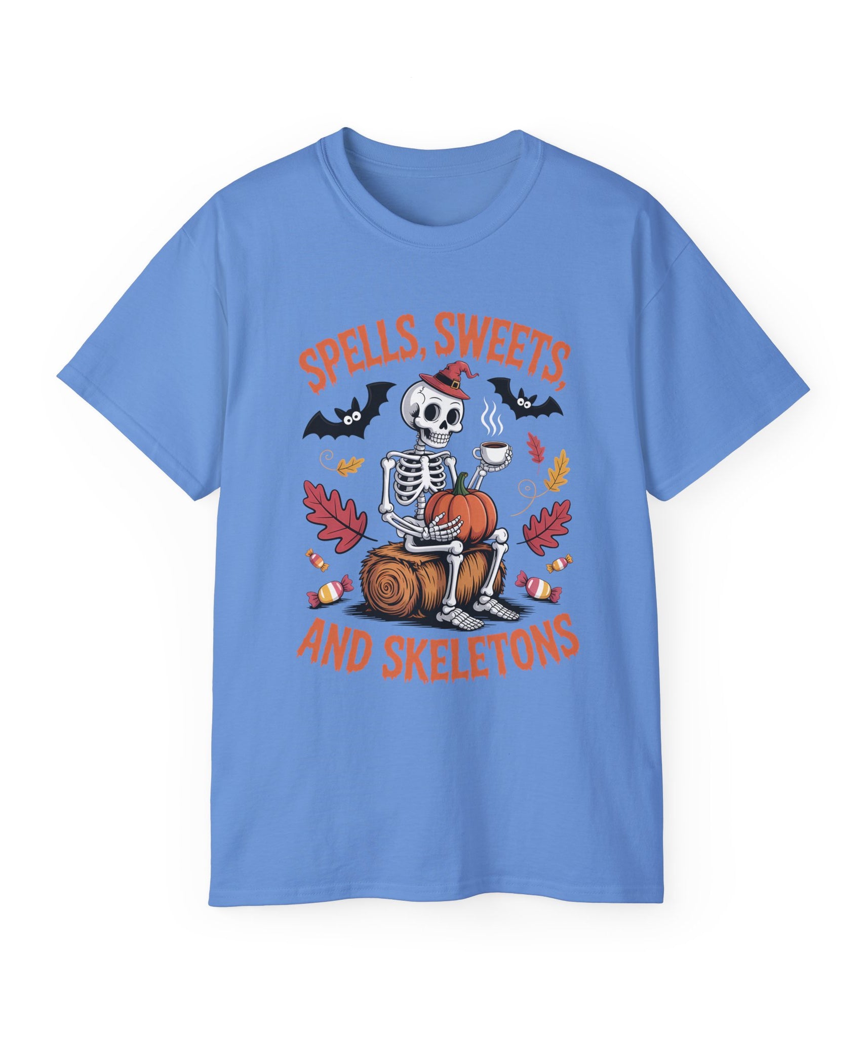 Cute Skeleton Witch Halloween T-Shirt | Gallory Hive