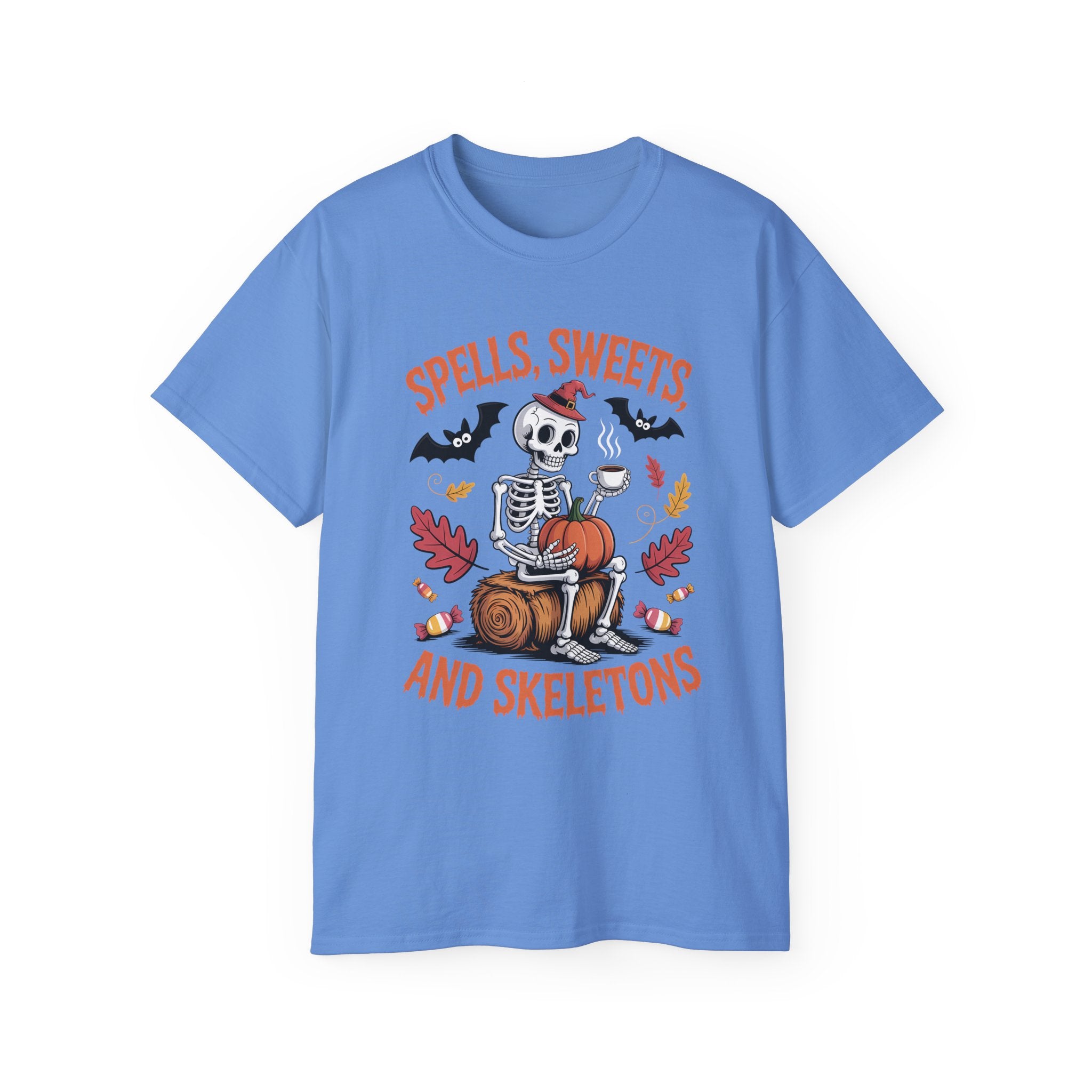 Cute Skeleton Witch Halloween T-Shirt | Gallory Hive