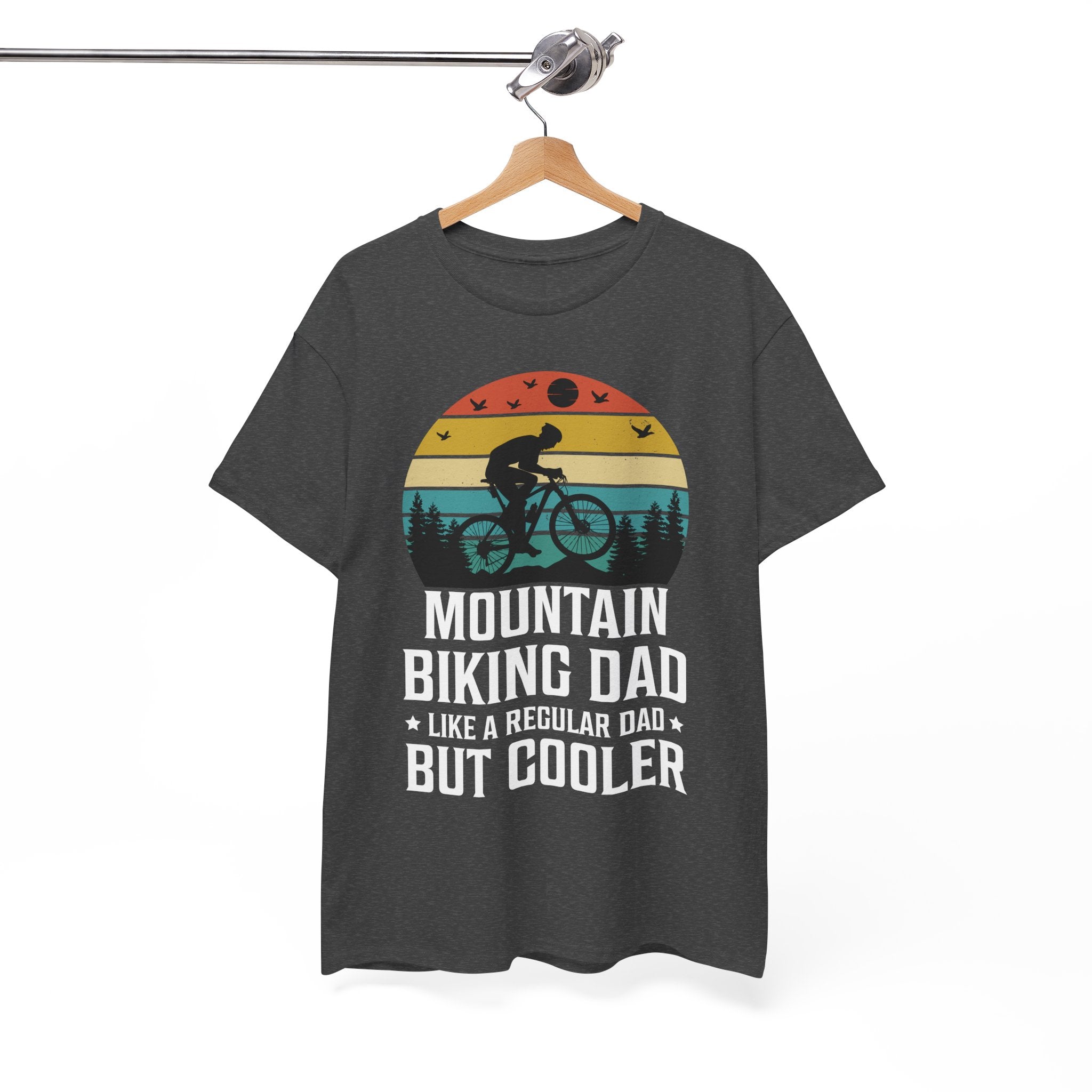 Retro Mountain Biking Dad Tee - Unique Gift Idea | Gallory Hive