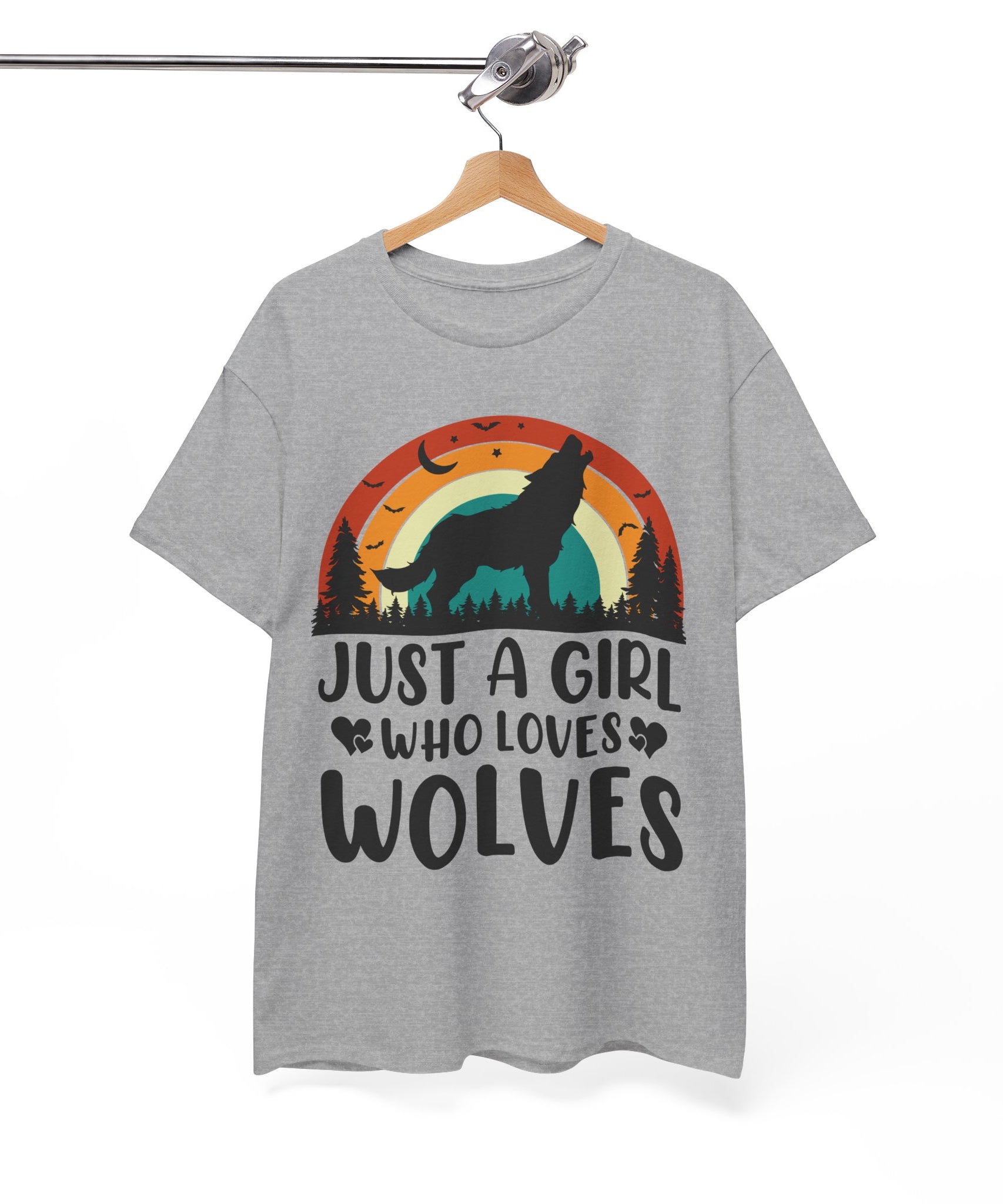 Vintage Wolf Lover Girl Tee | Gallory Hive
