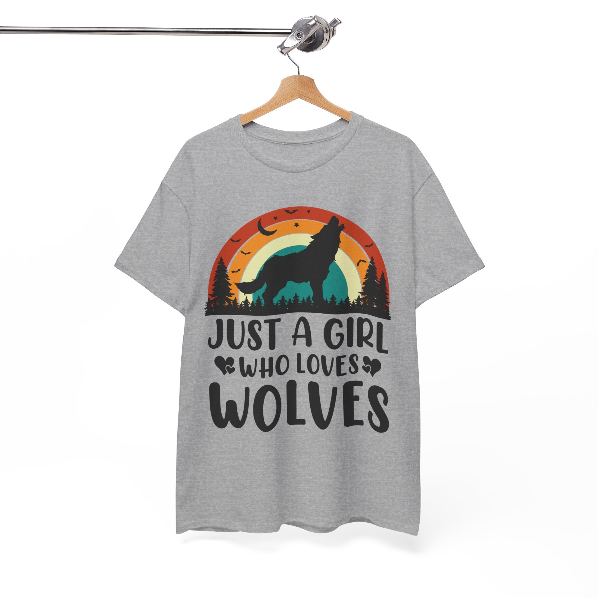 Vintage Wolf Lover Girl Tee | Gallory Hive
