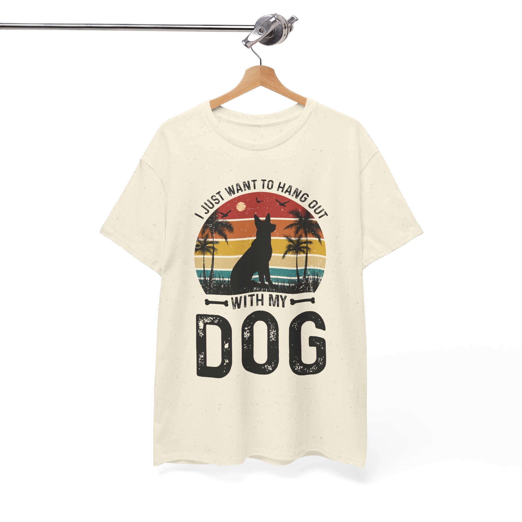 Retro Dog T-Shirt - Beach Hangout Design