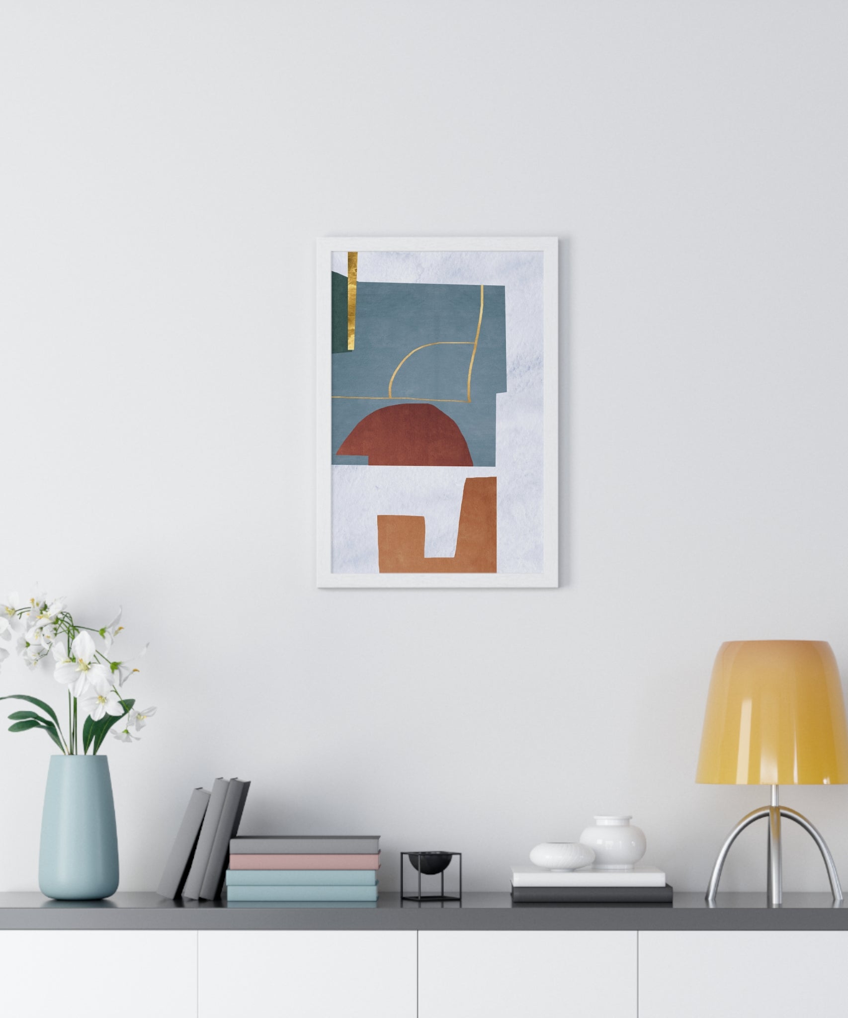 Abstract Carpet Texture Art – Wooden Framed Print