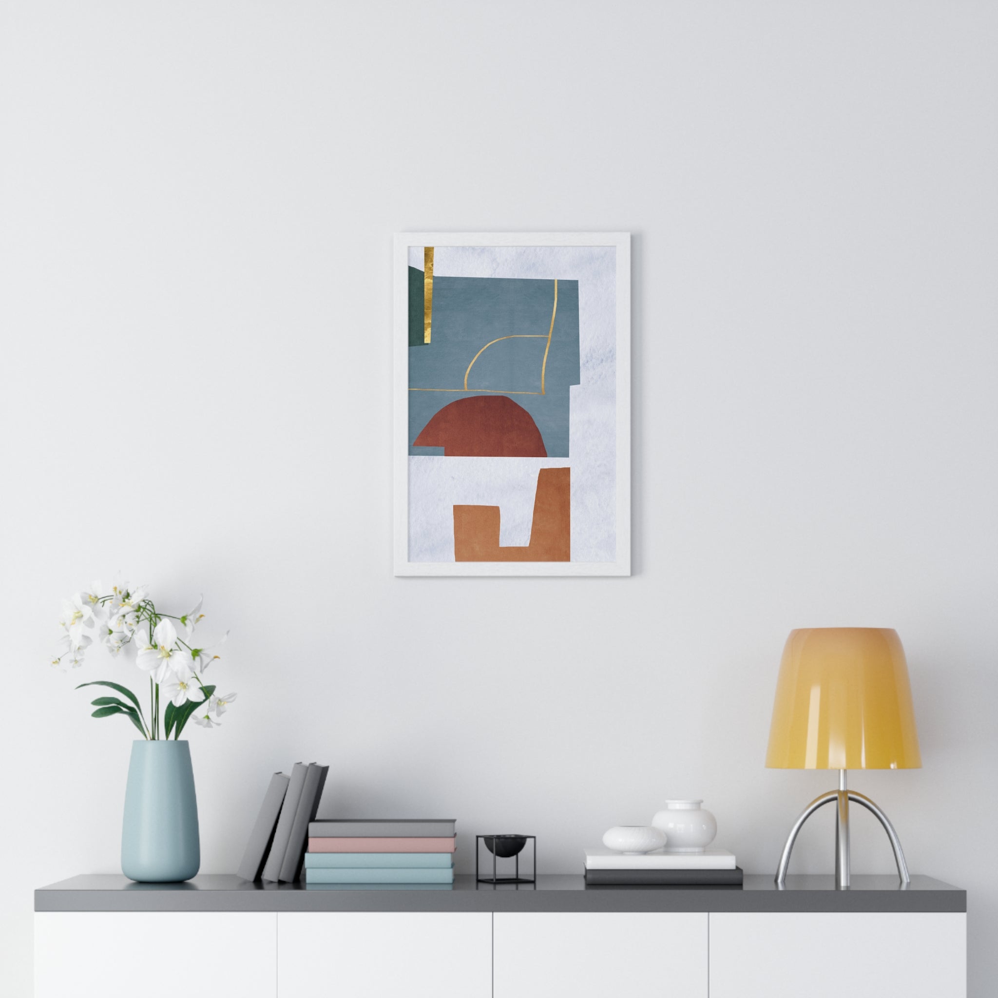 Abstract Carpet Texture Art – Wooden Framed Print