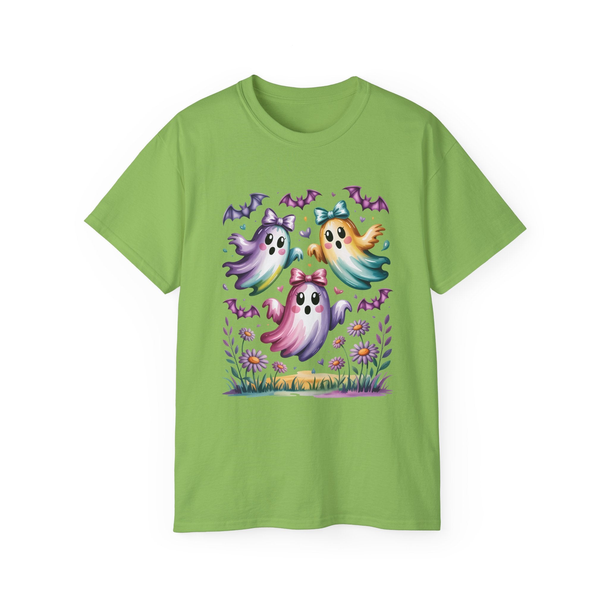 Floral Halloween Ghost Shirt – Kawaii Style | Gallory Hive