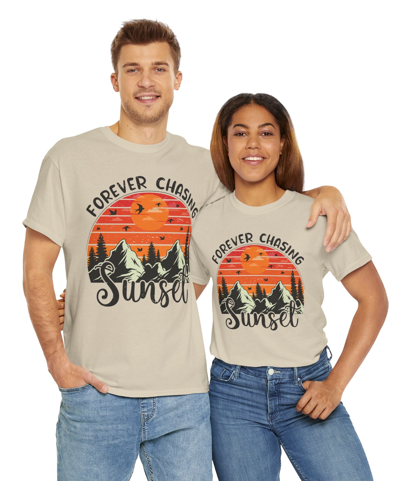 Sunset Mountain Scene T-Shirt