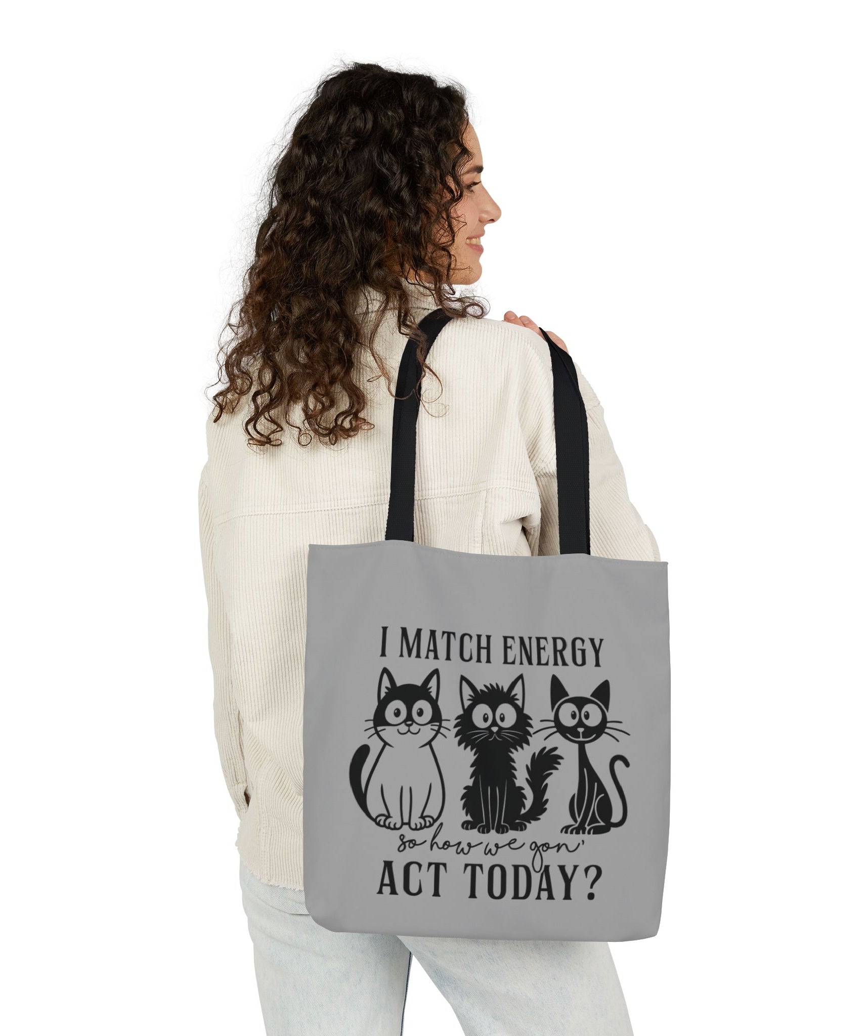 Gift for Cat Lovers – Light Grey Tote Bag