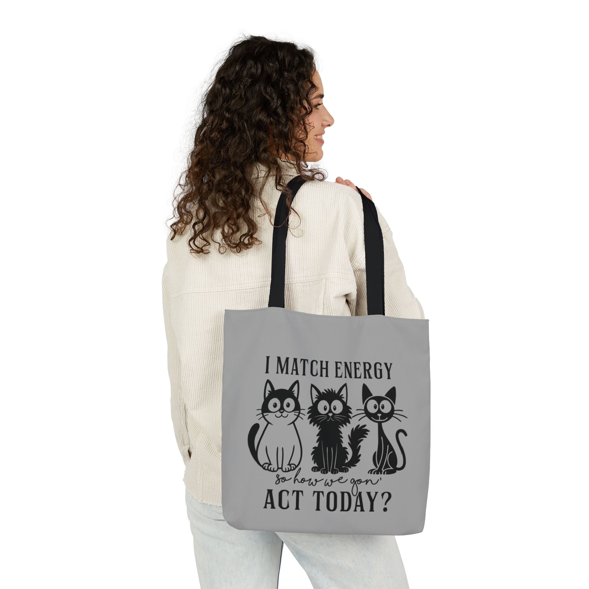 Gift for Cat Lovers – Light Grey Tote Bag