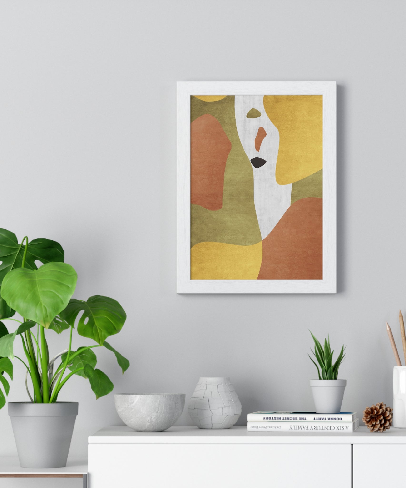 Abstract Carpet Texture Art – Wooden Framed Print