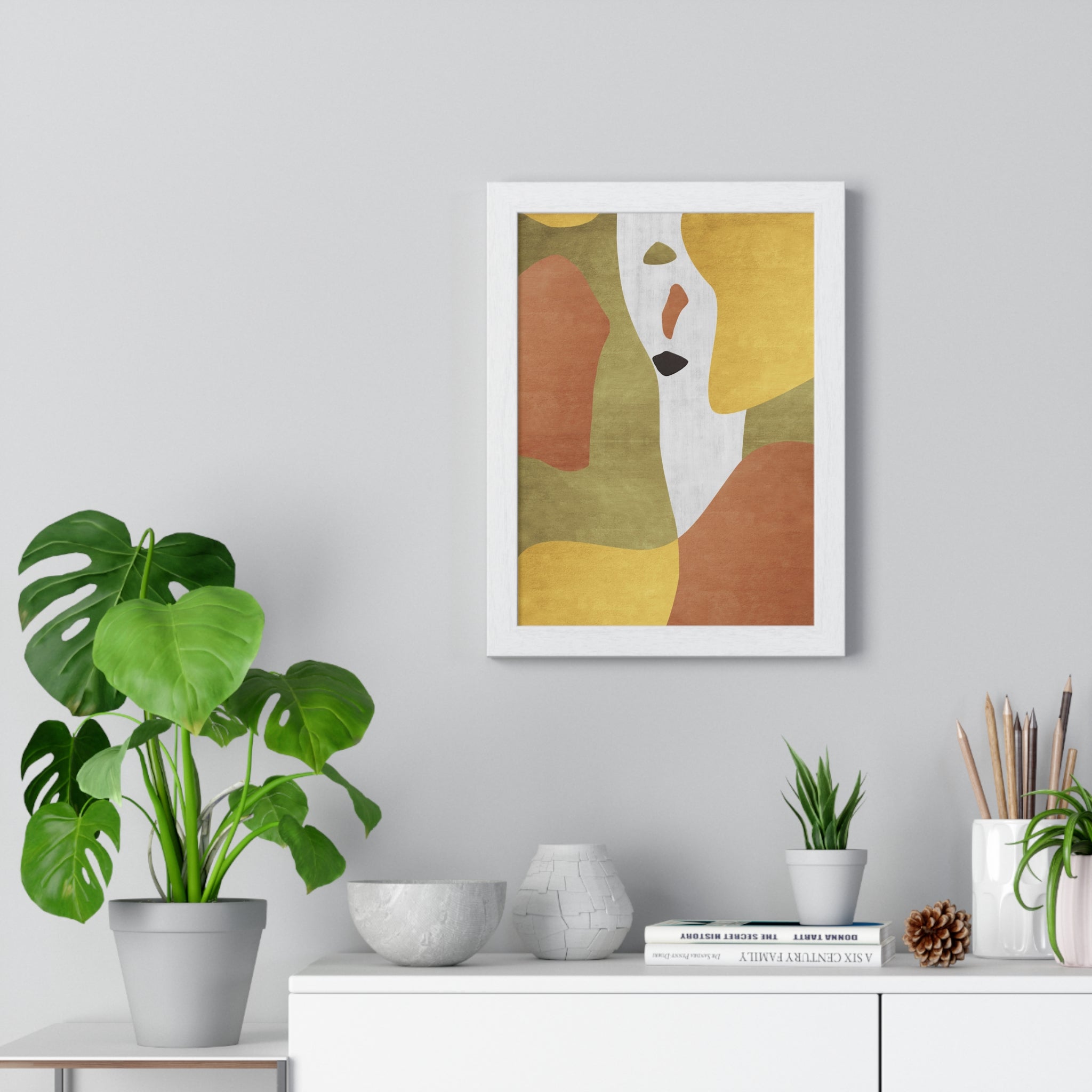 Abstract Carpet Texture Art – Wooden Framed Print