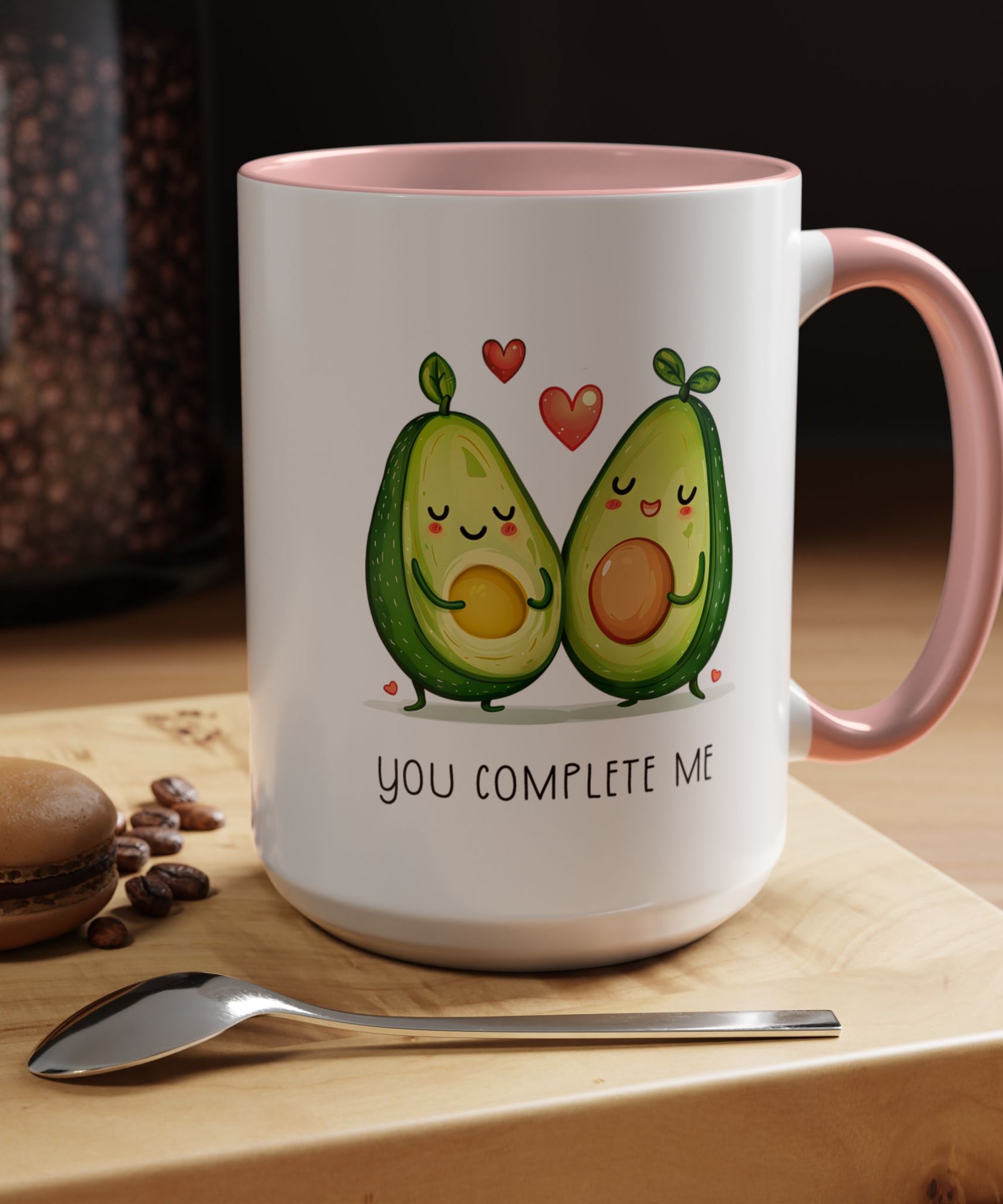 Funny Avocado Couple Ceramic Coffee Mug | Gallory Hive