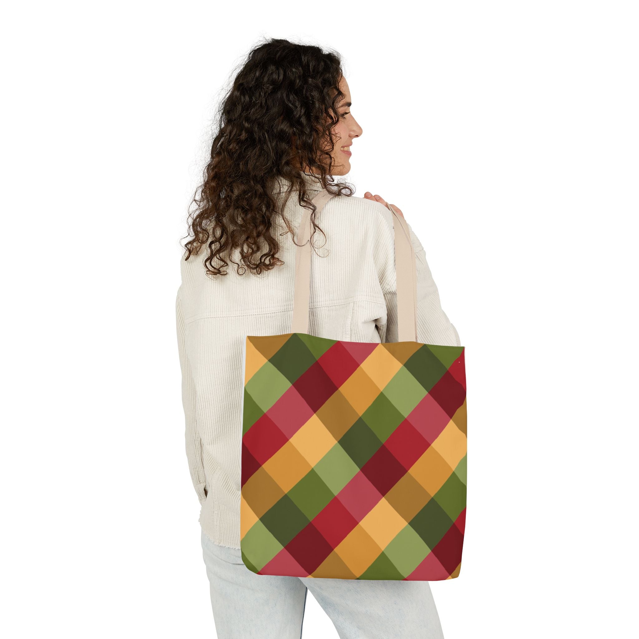 Vibrant Geometric Angle Design Canvas Tote | Gallory Hive