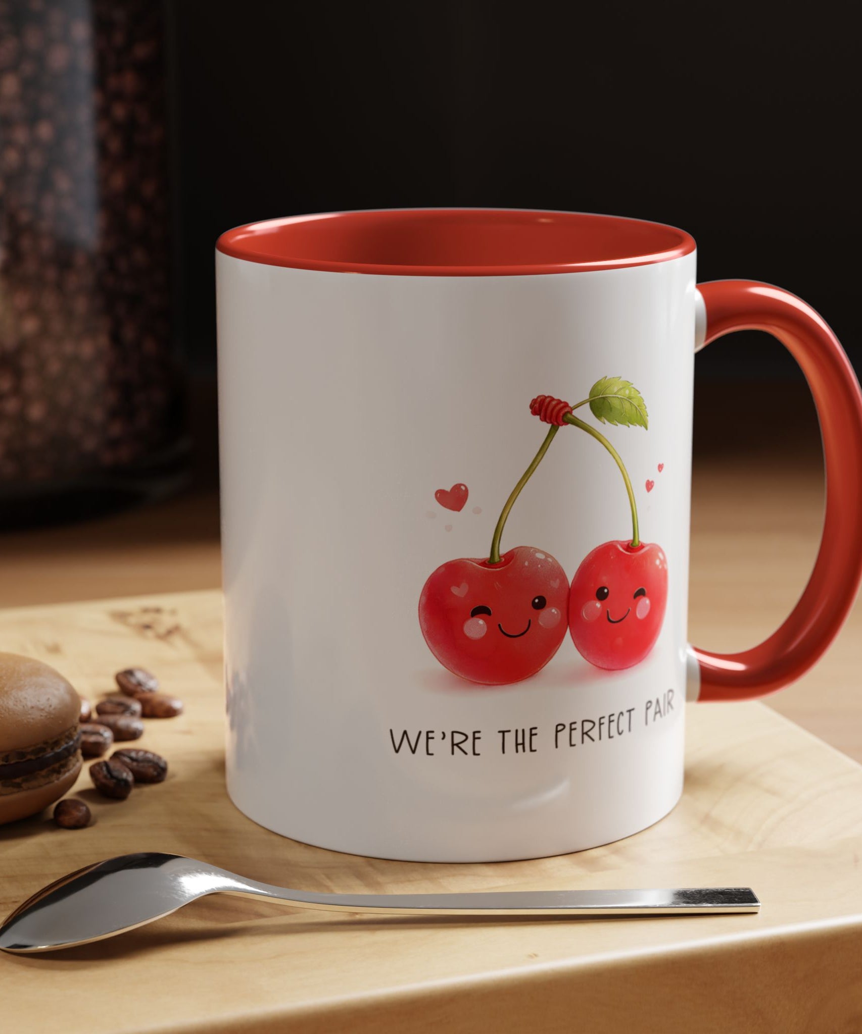 Funny Cherry Couple Ceramic Coffee Mug | Gallory Hive