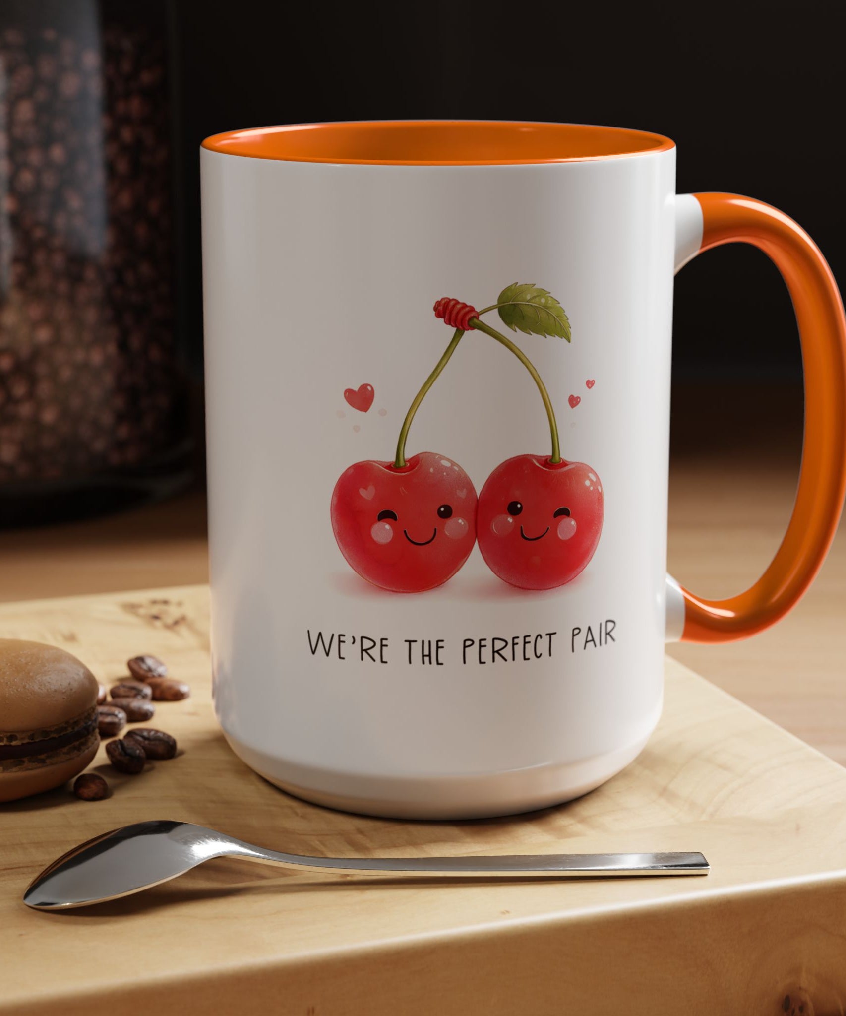 Funny Cherry Couple Ceramic Coffee Mug | Gallory Hive