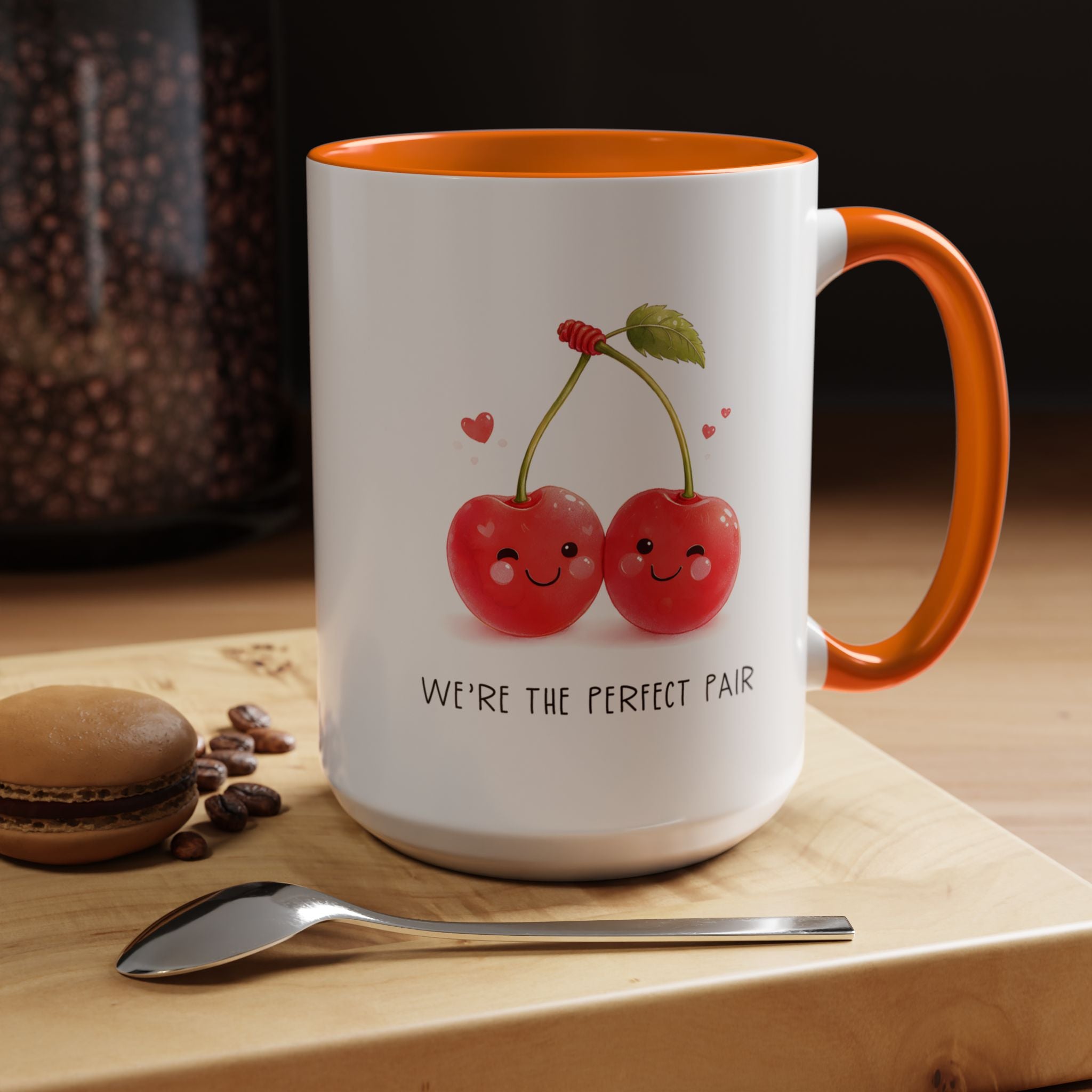 Funny Cherry Couple Ceramic Coffee Mug | Gallory Hive