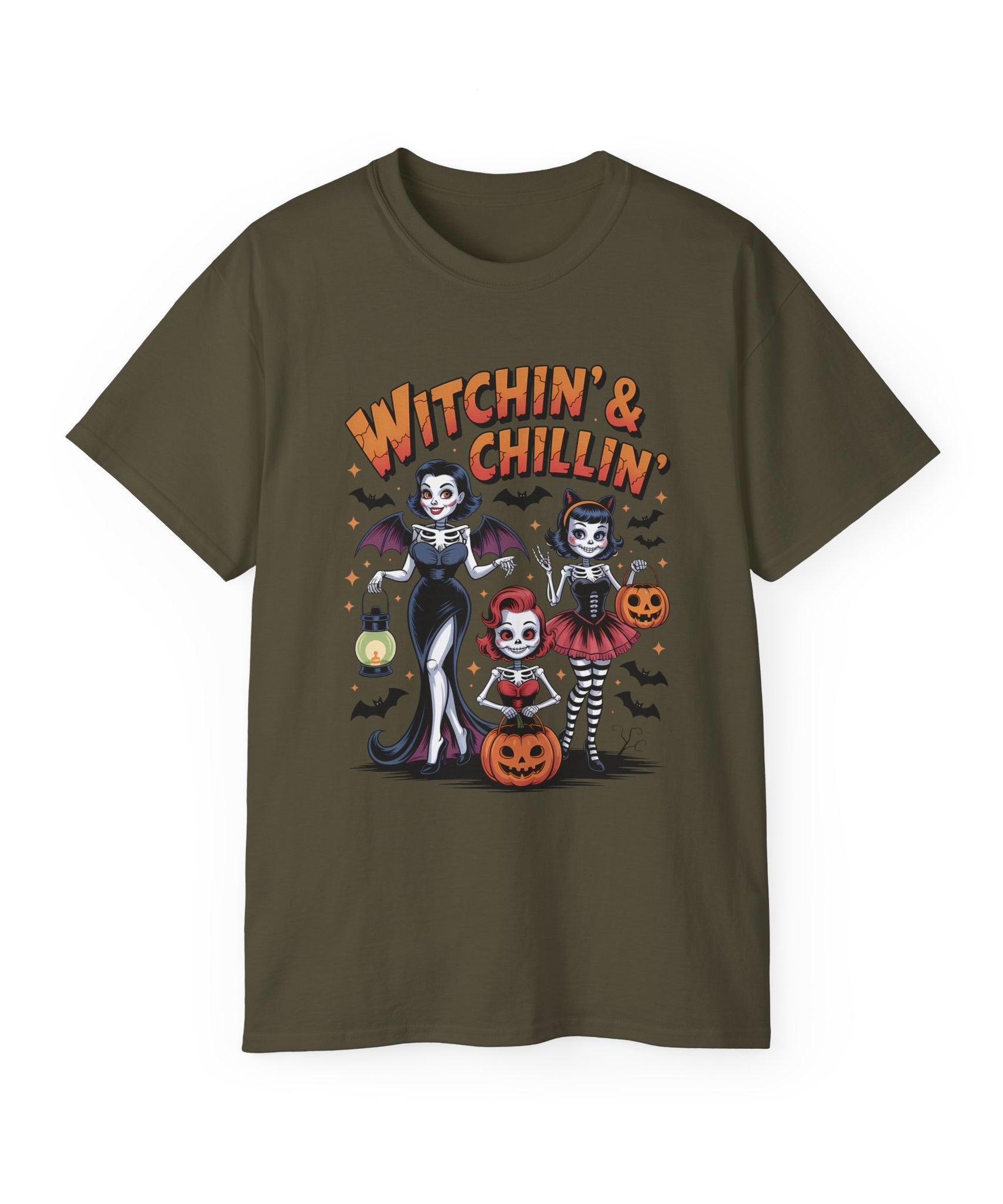 Retro Spooky Girls Halloween Tee