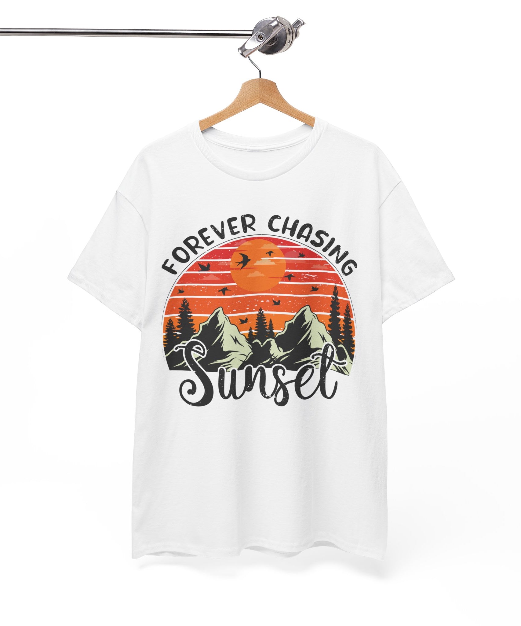 Sunset Mountain Scene T-Shirt | Gallory Hive