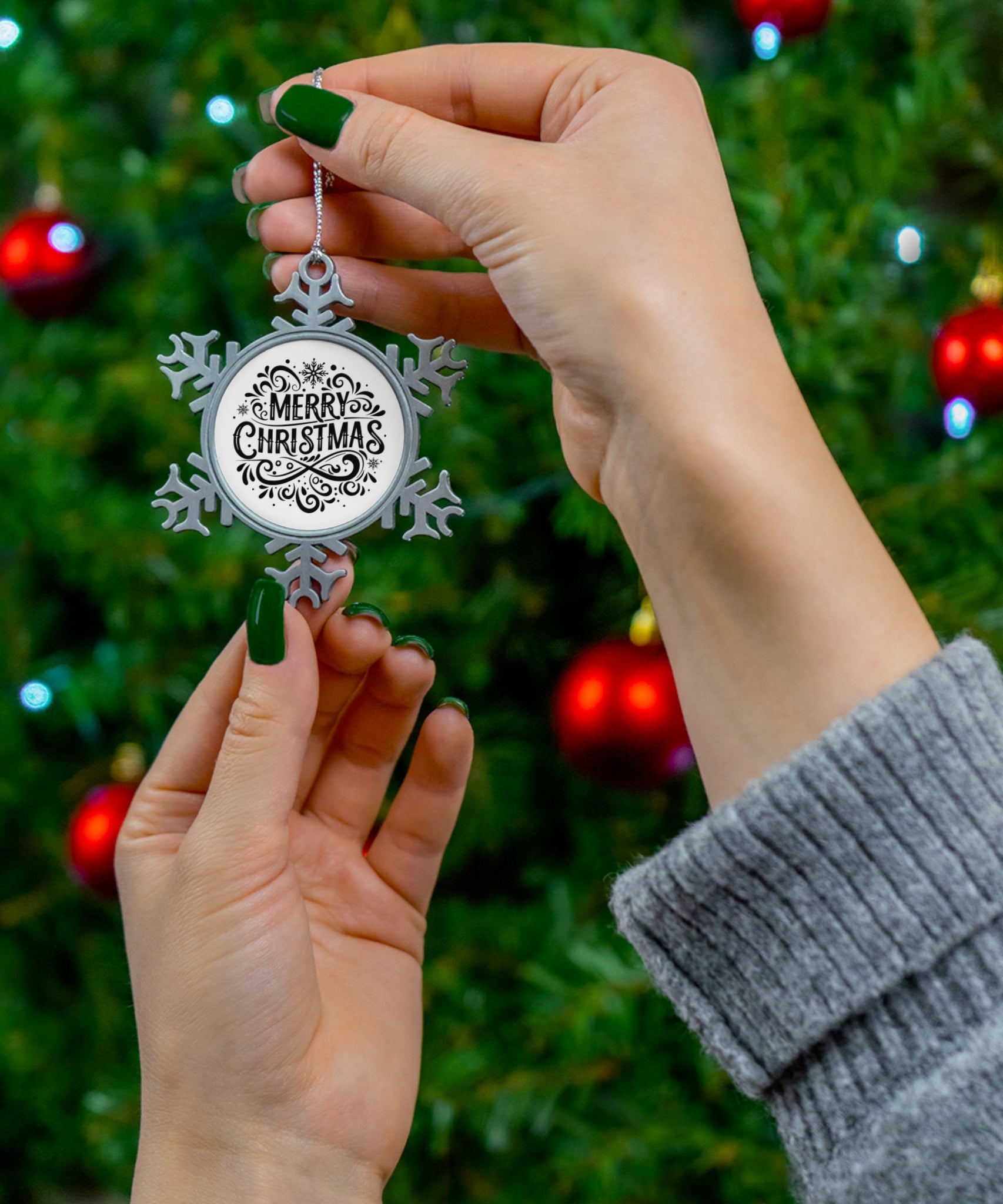 Christmas Pewter Snowflake Ornament | Gallory Hive