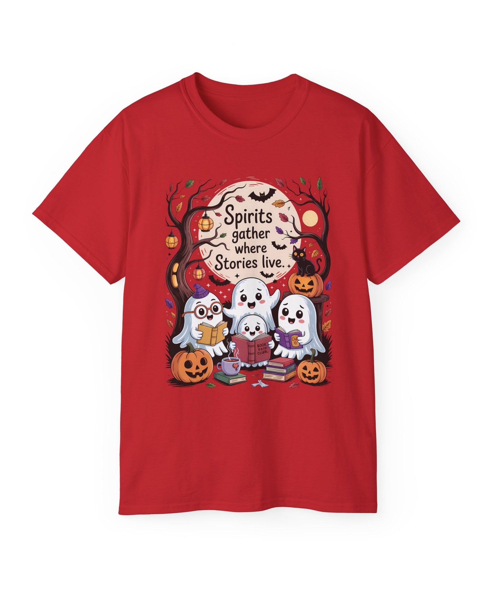 Halloween Ghost Book Club Tee | Gallory Hive