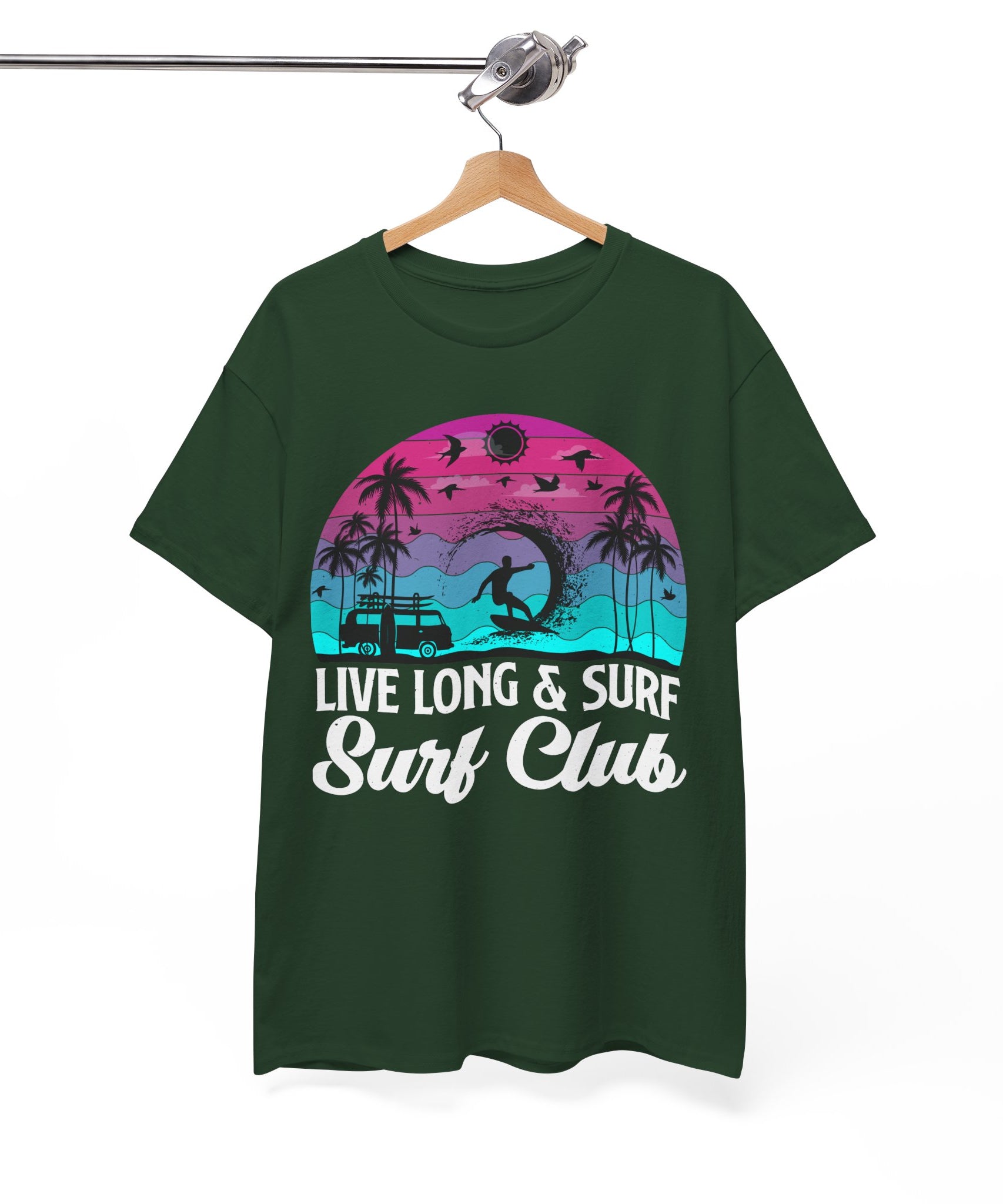 Surf Club Beach Sunset T-Shirt | Gallory Hive